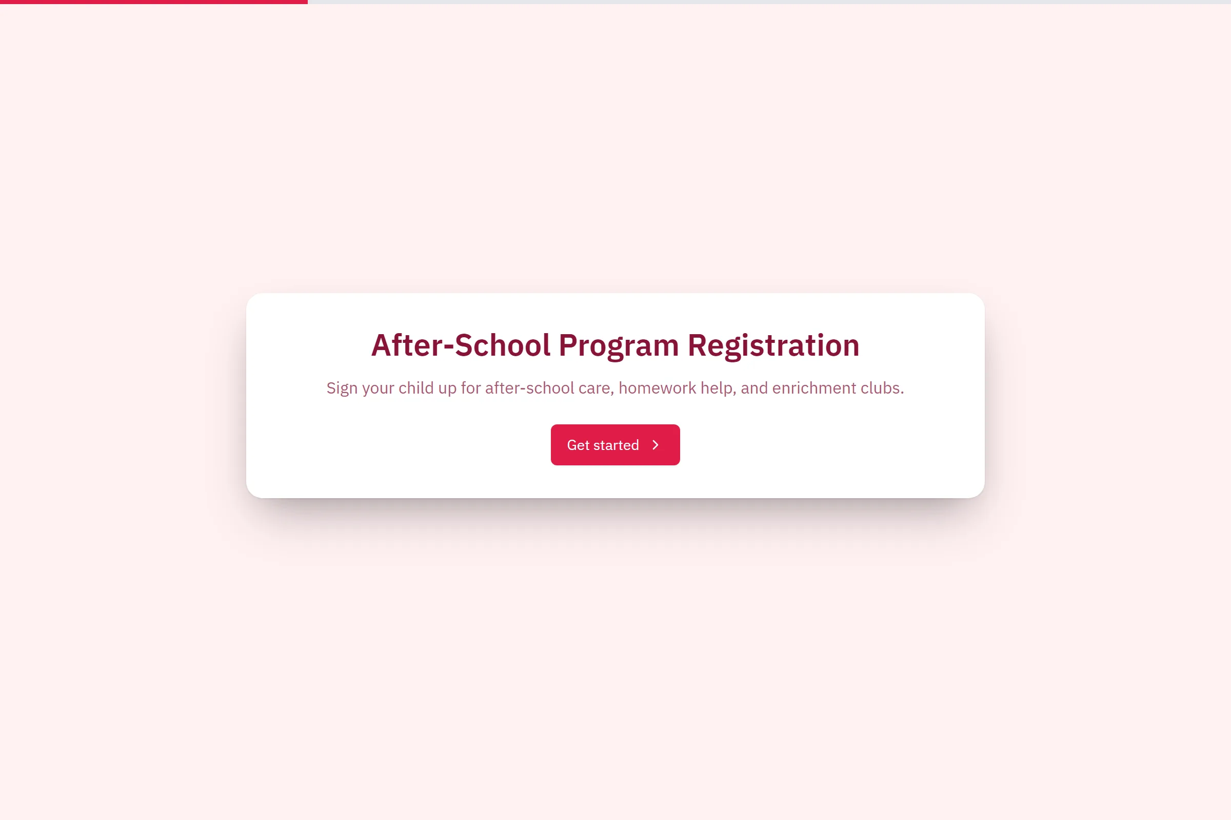 After-School Program Registration template preview