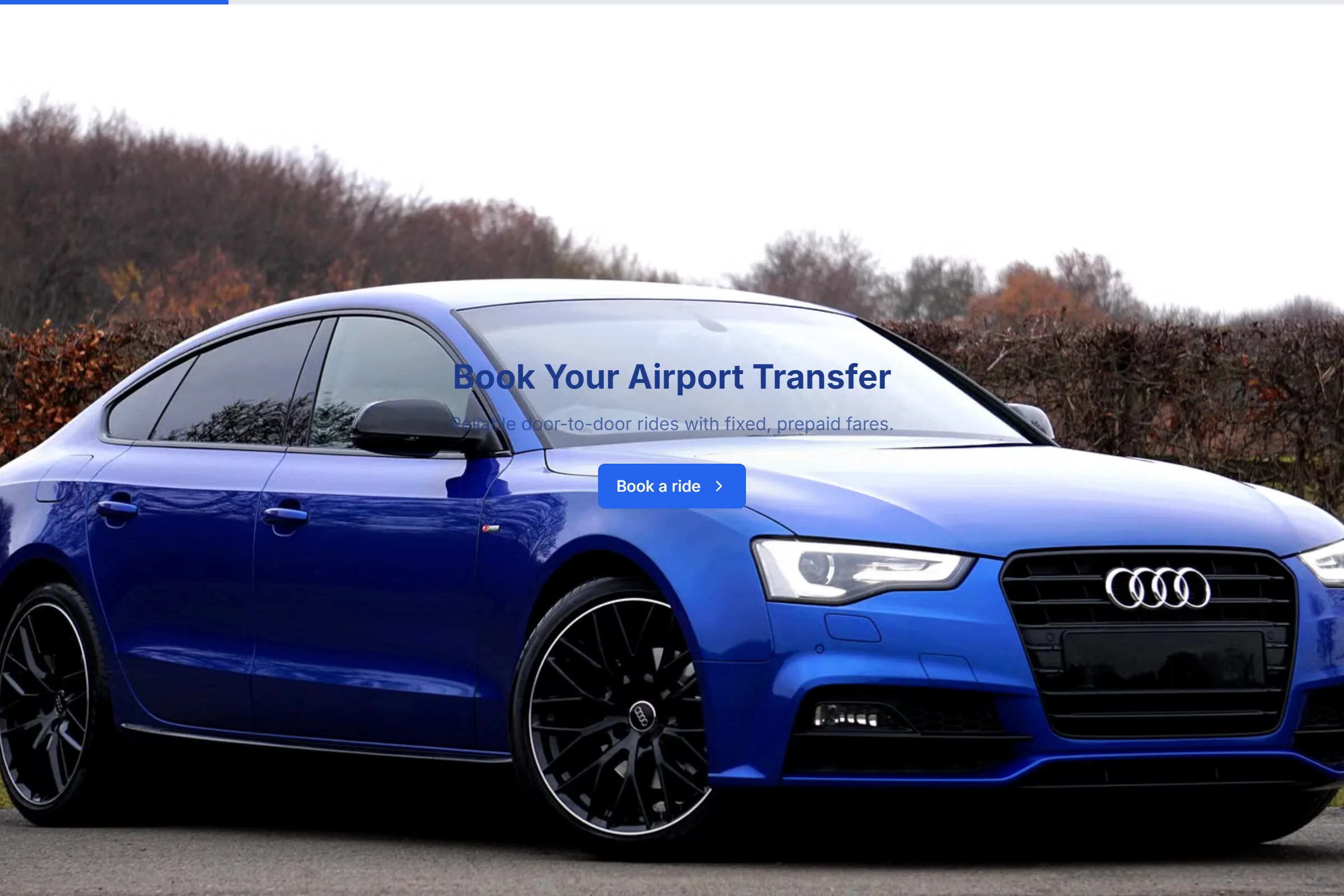 Airport Transfer Booking template preview