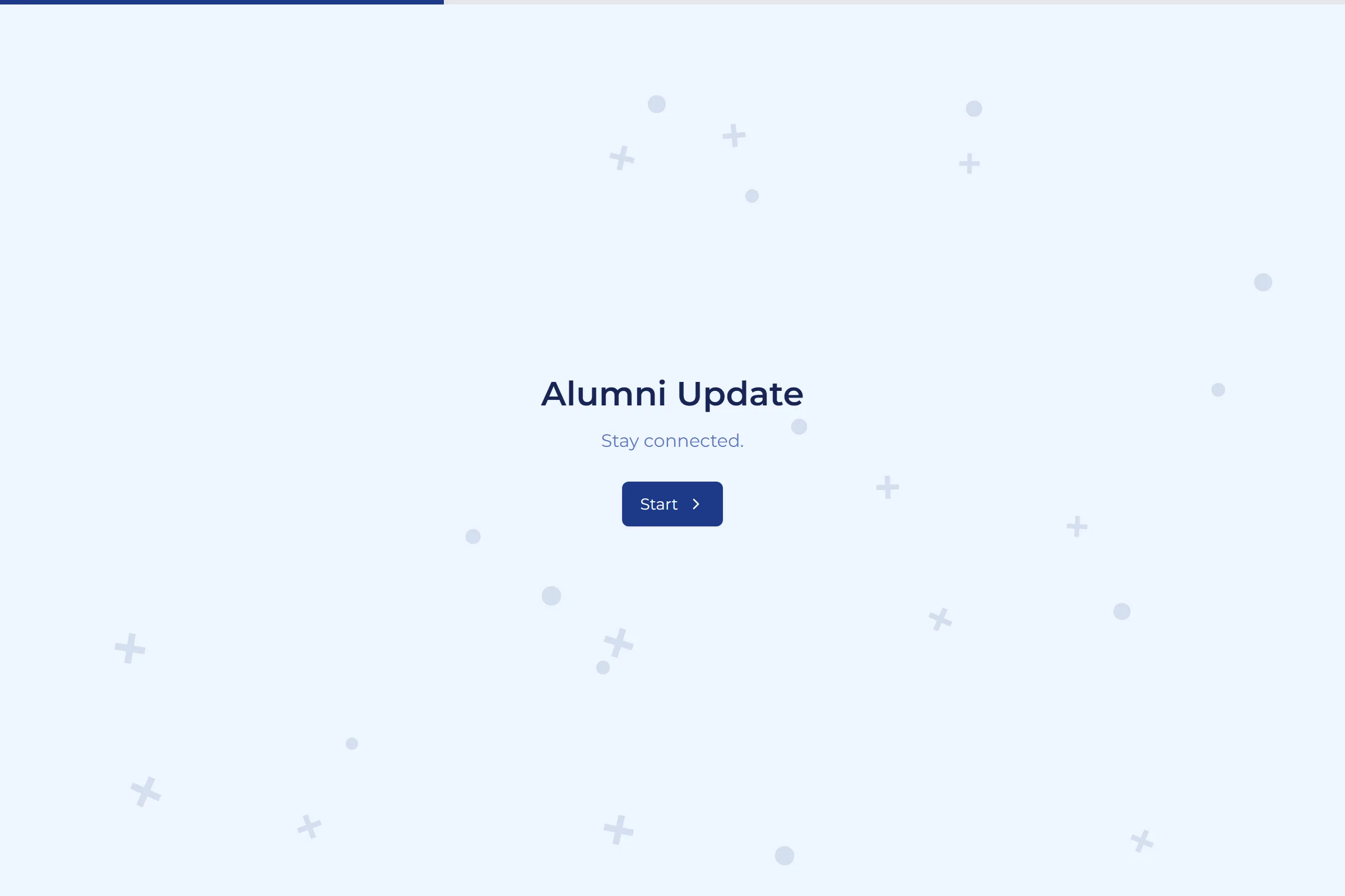 Alumni Update template preview