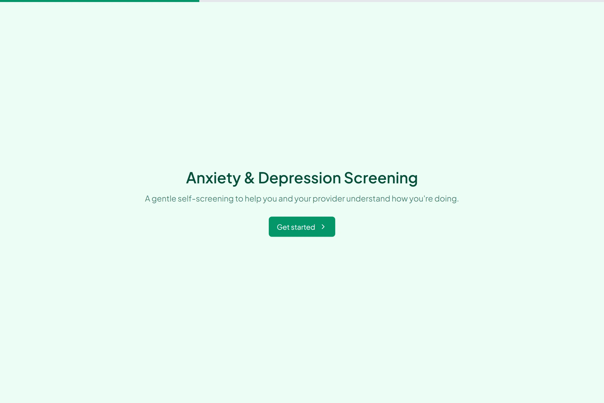 Anxiety & Depression Screening template preview