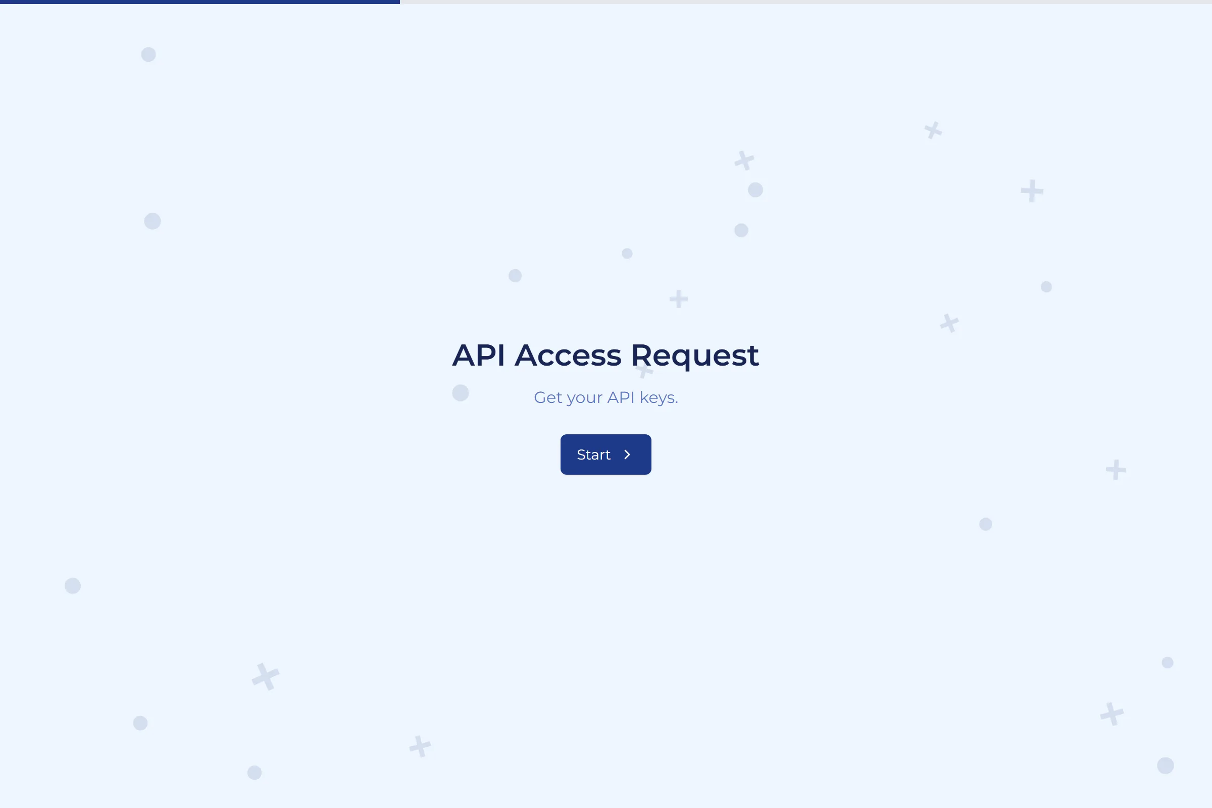 API Access Request template preview