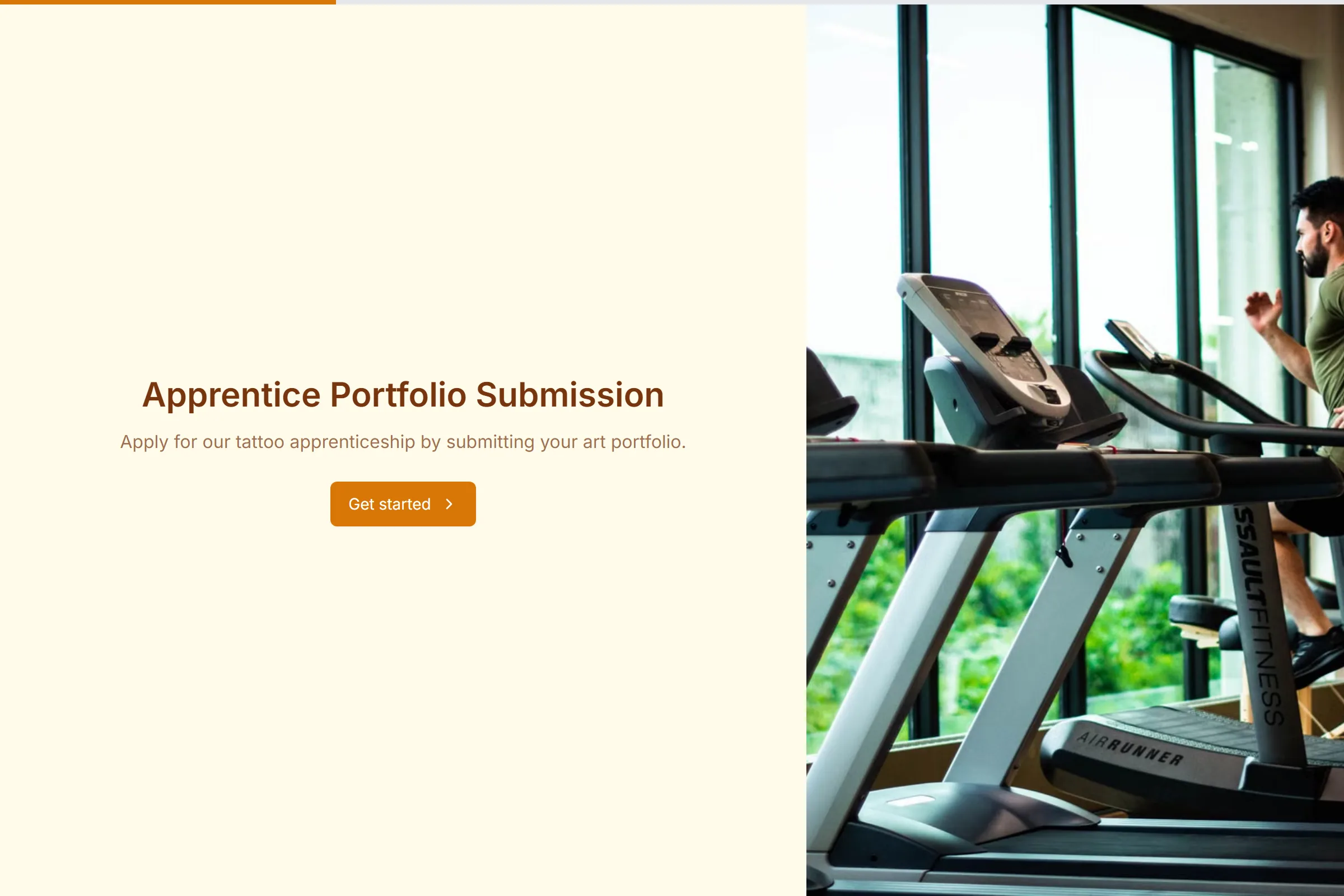 Apprentice Portfolio Submission template preview