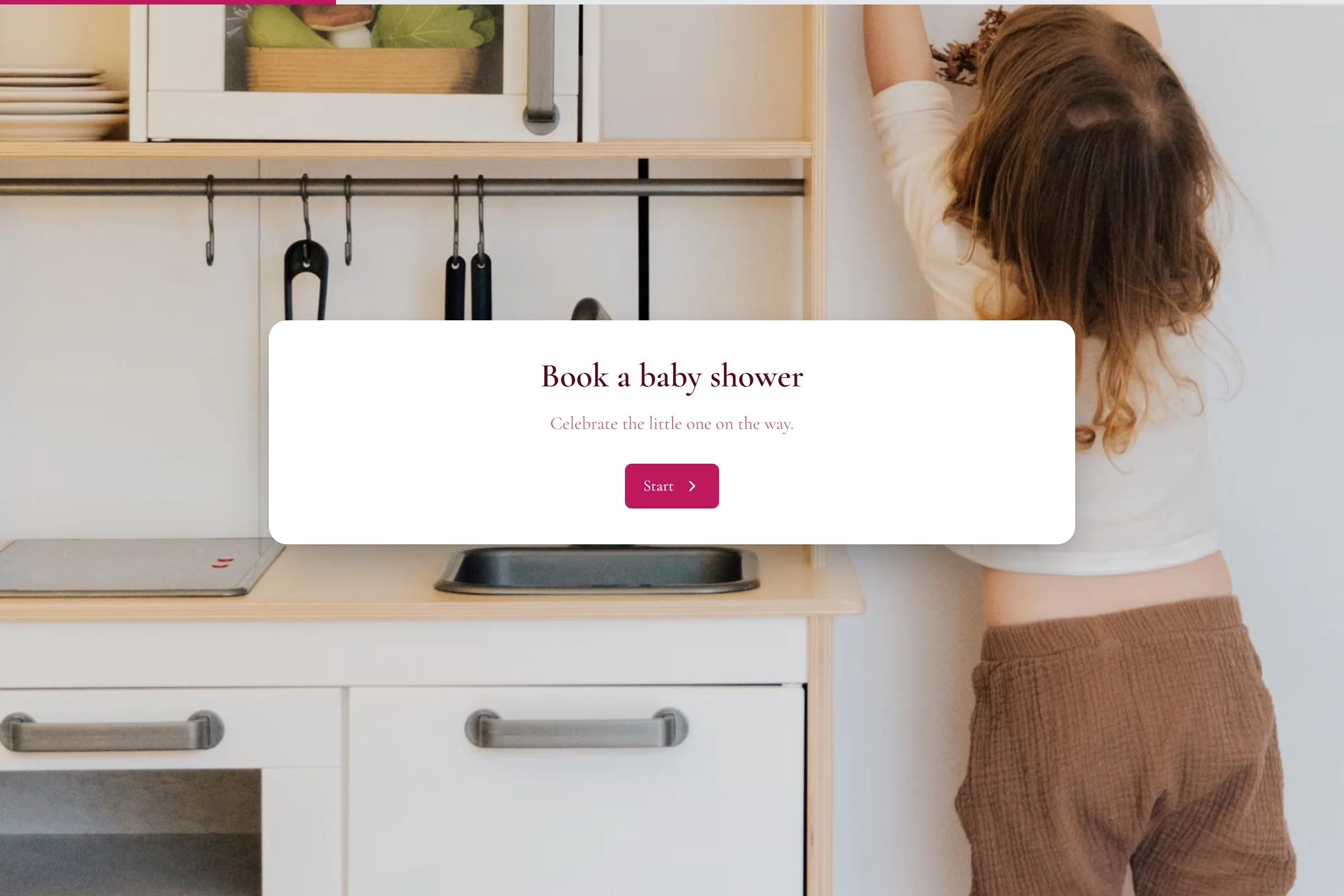 Baby Shower Booking template preview