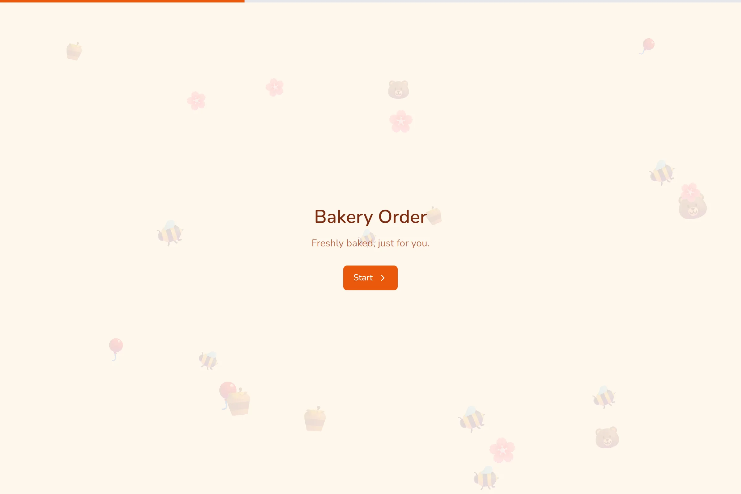 Bakery Order template preview