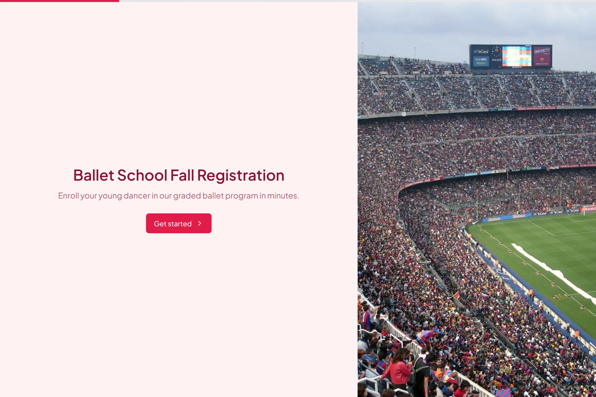 Ballet School Fall Registration preview