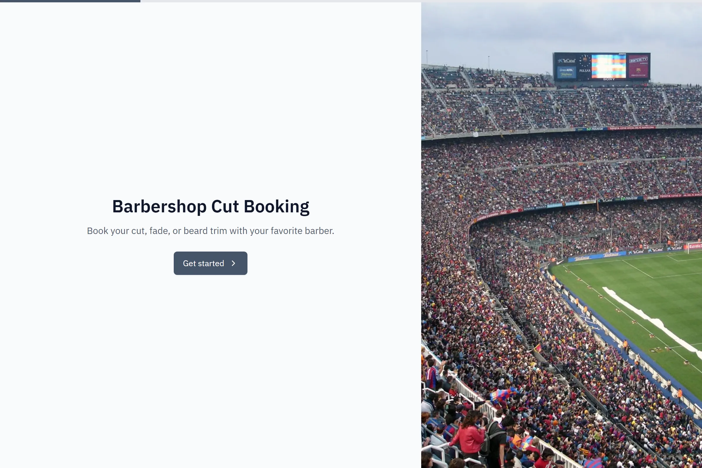 Barbershop Cut Booking template preview