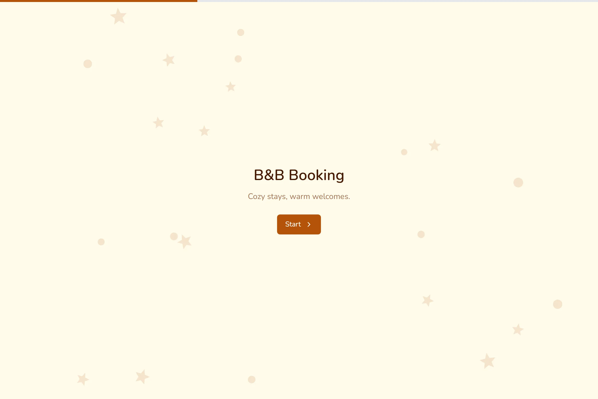 B&B Booking template preview