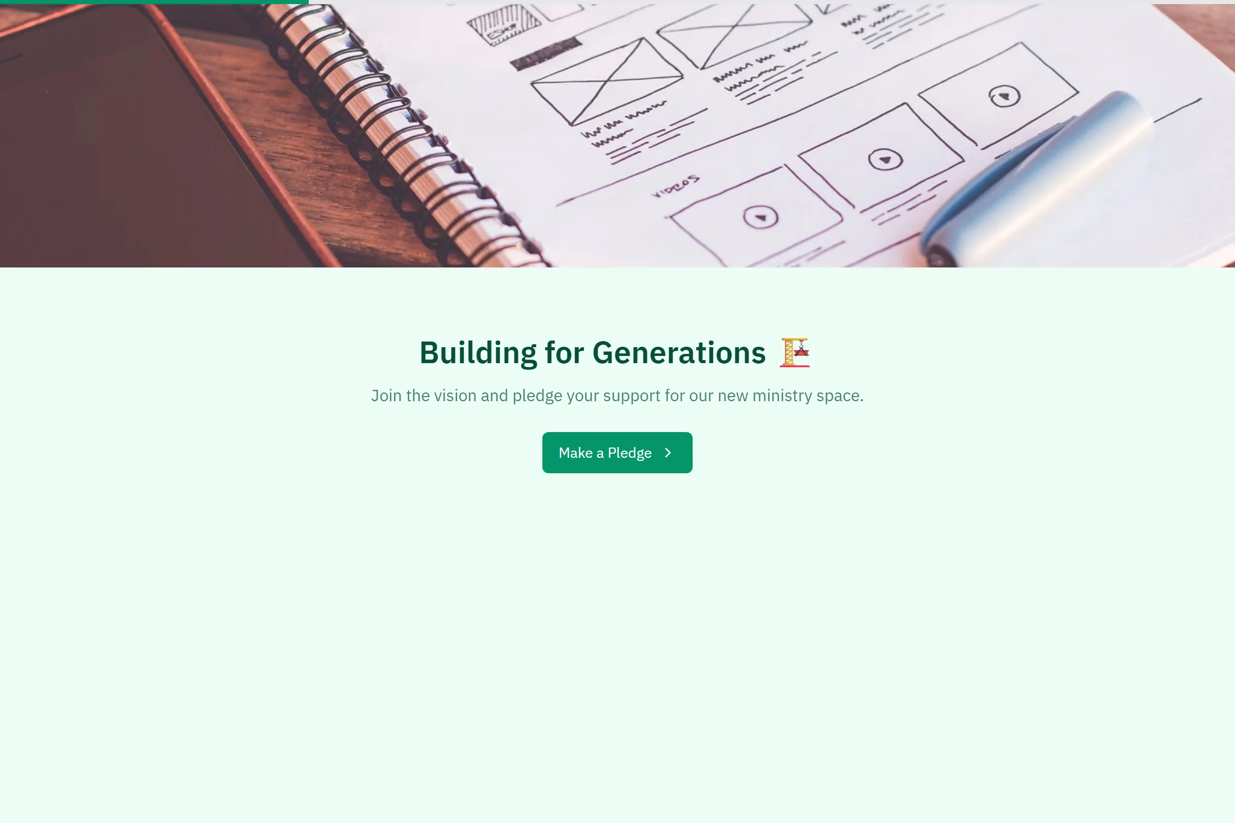 Building Fund Pledge template preview