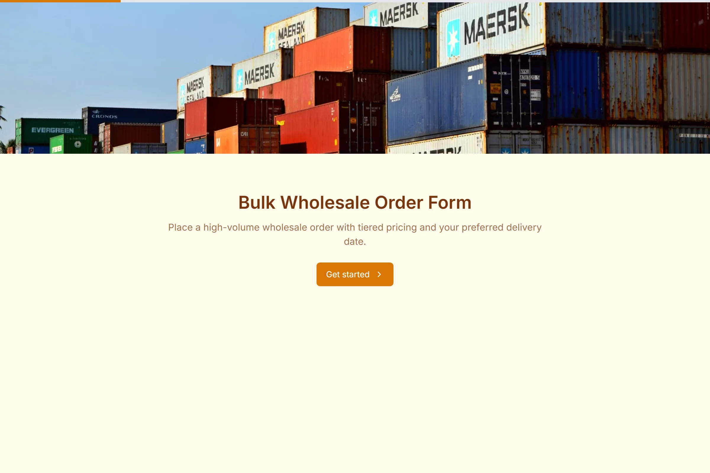 Bulk Wholesale Order Form preview