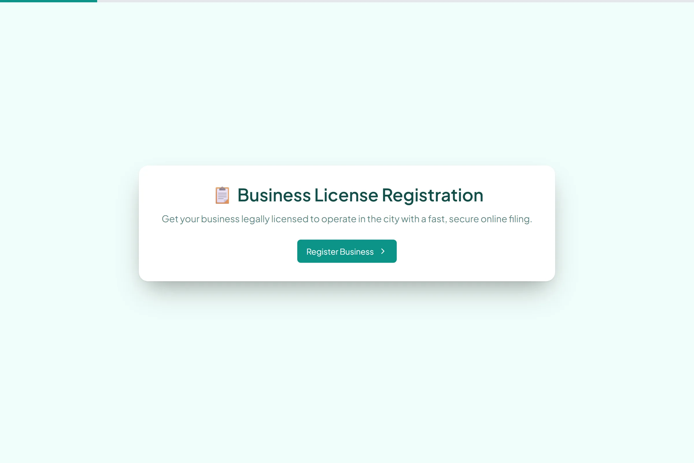 Business License Registration template preview