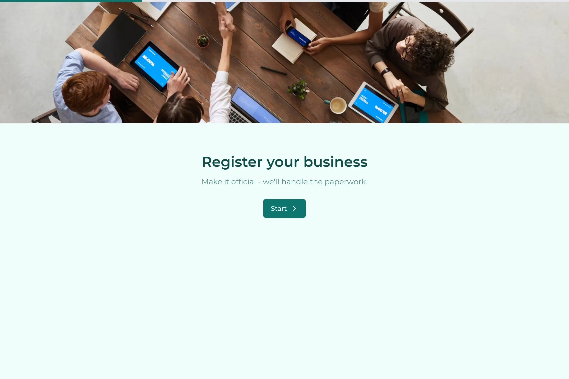 Business Registration template preview