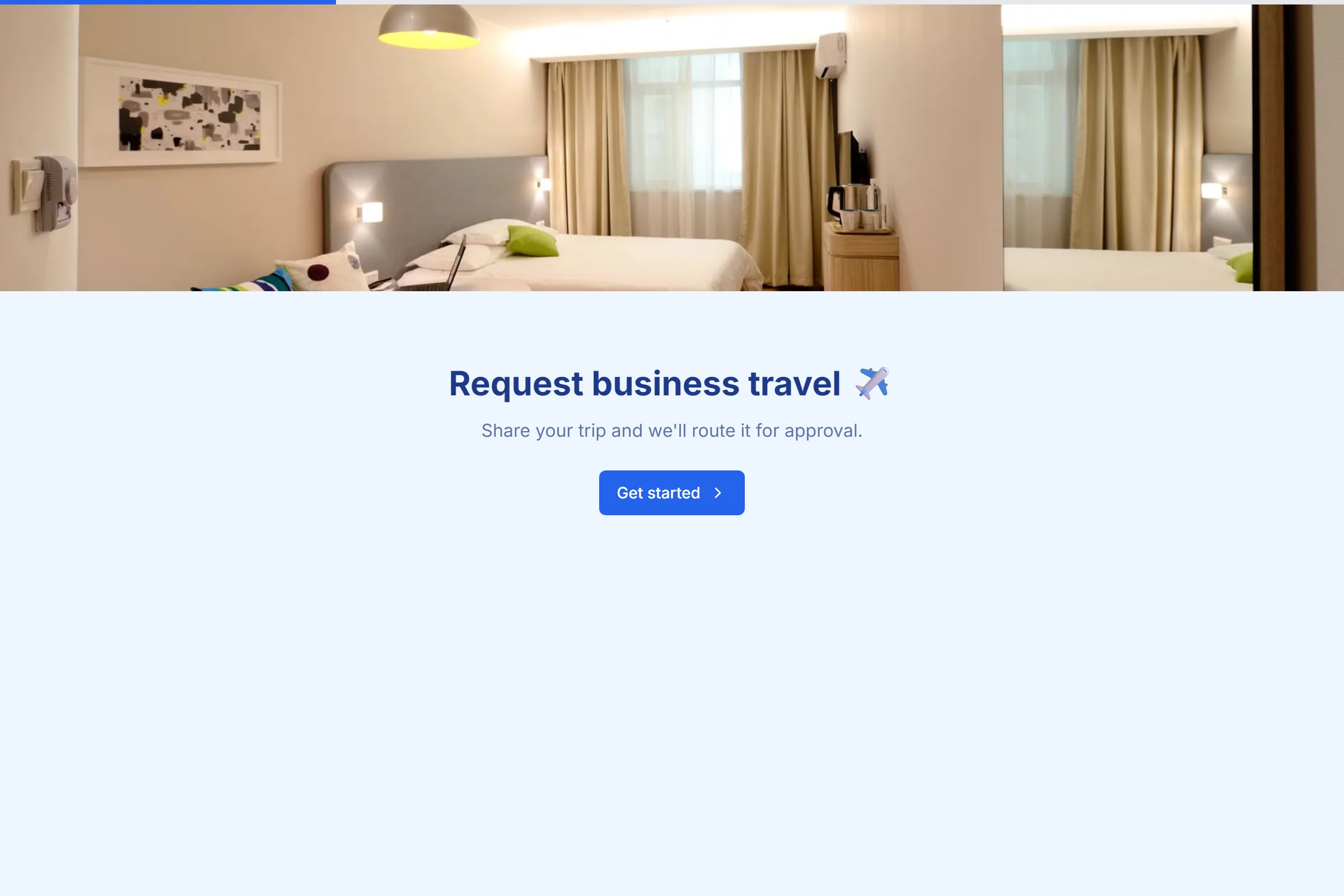 Business Travel Request template preview
