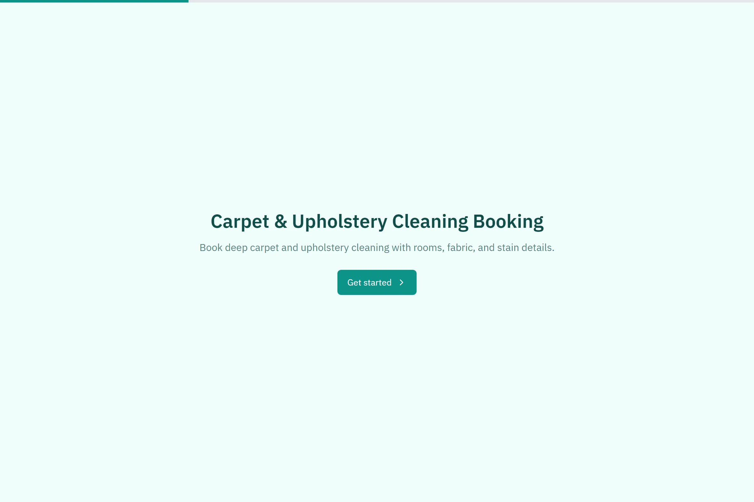 Carpet & Upholstery Cleaning Booking preview