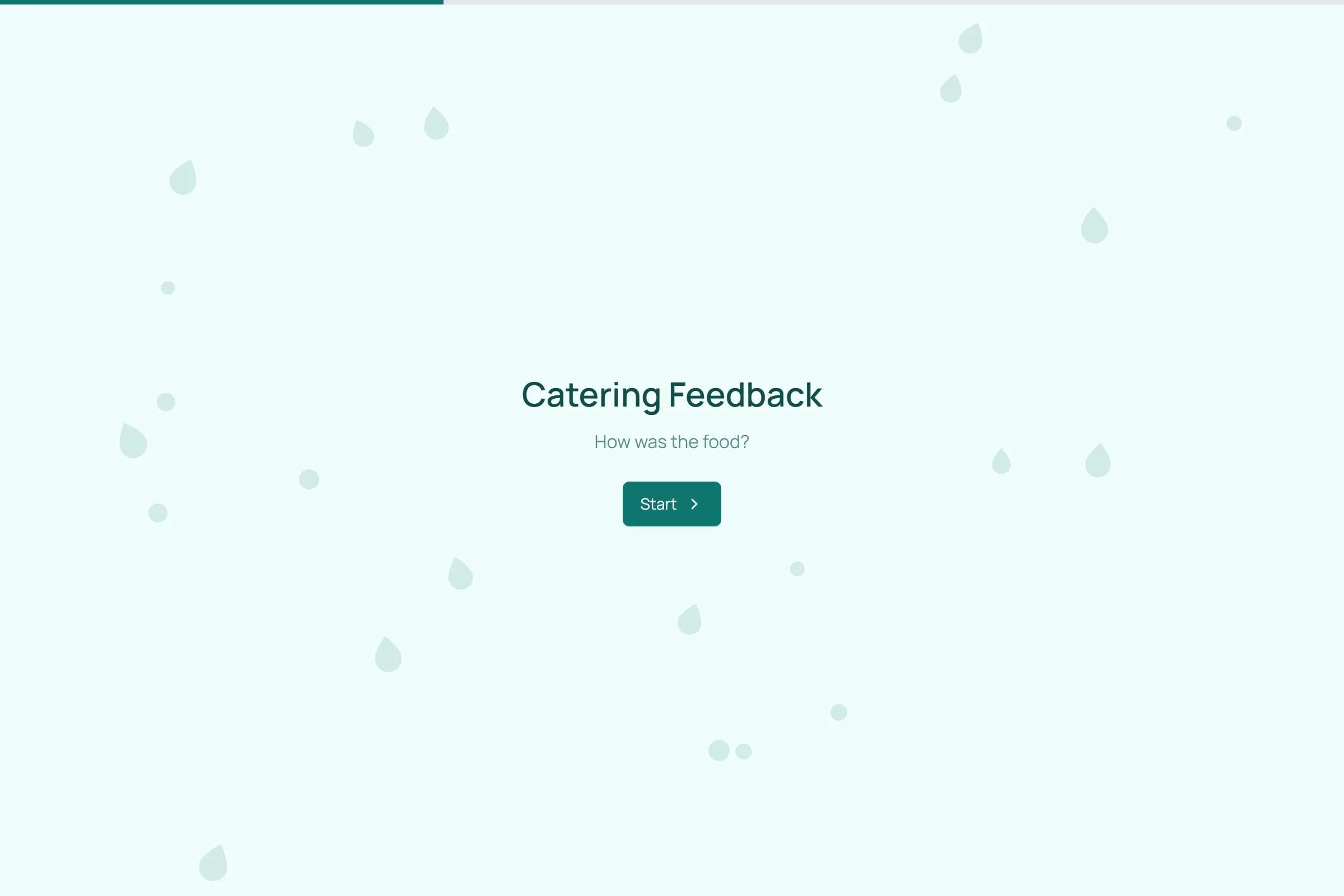 Catering Feedback template preview