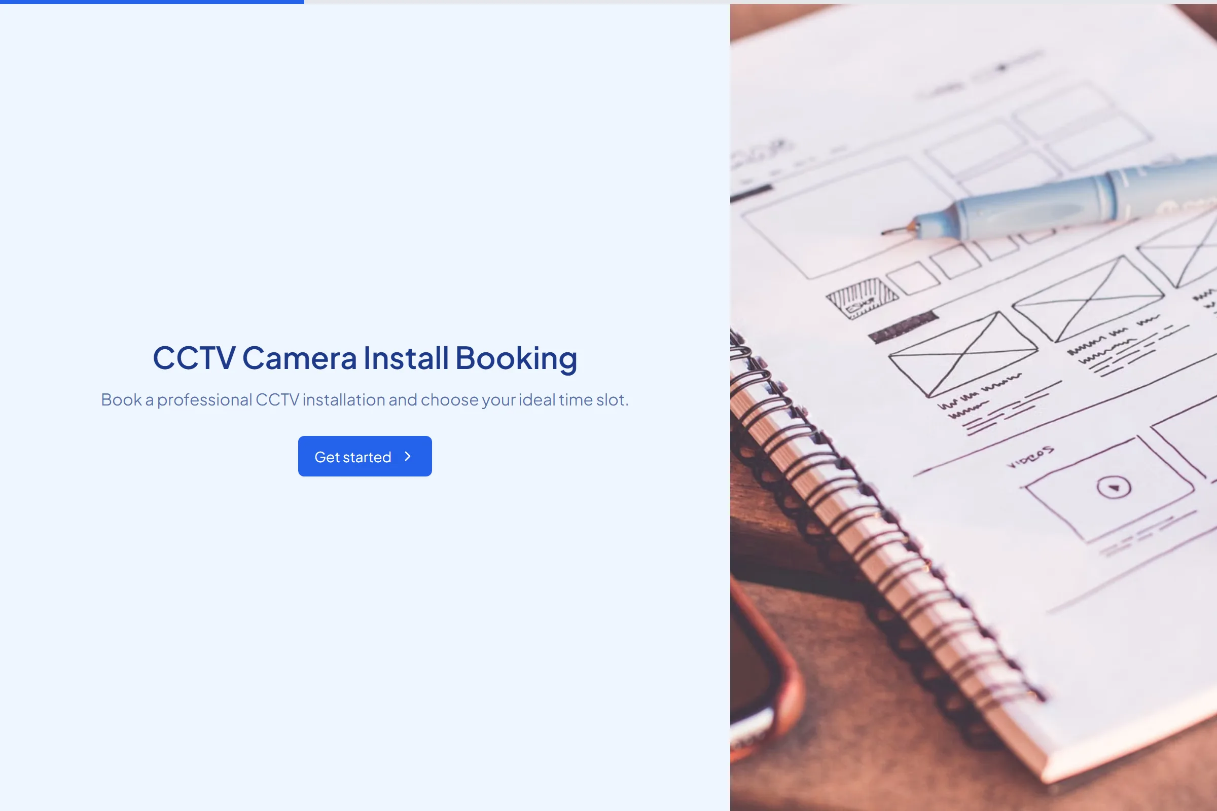 CCTV Camera Install Booking preview