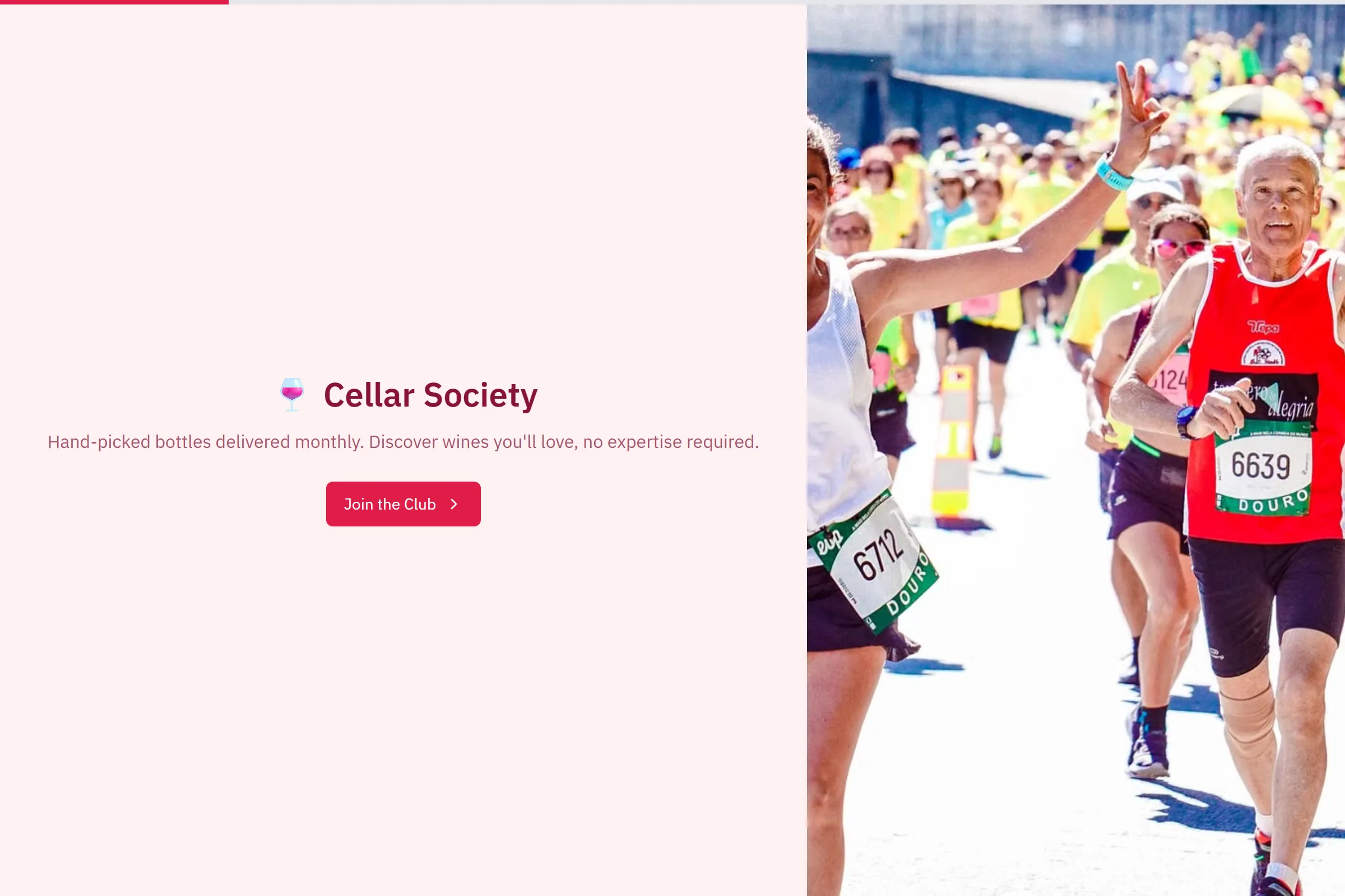 Cellar Society Wine Club template preview
