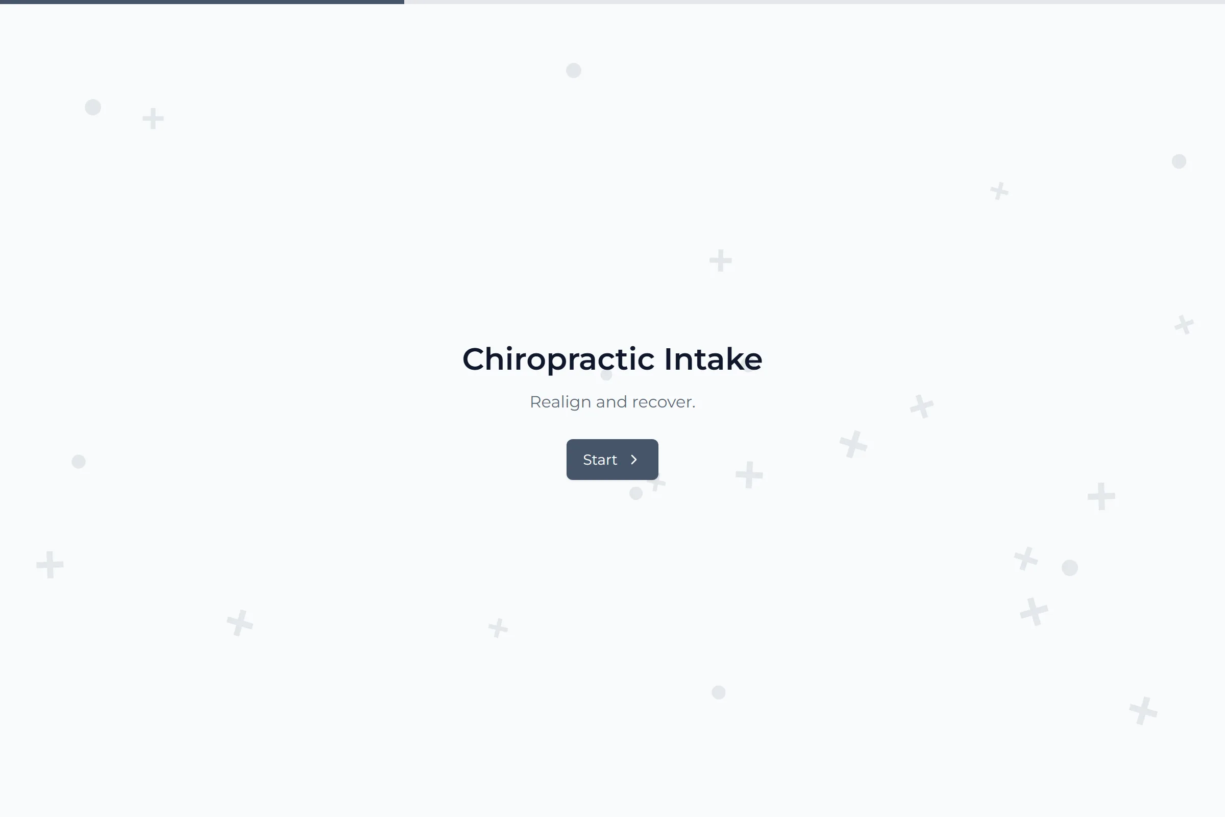 Chiropractic Intake template preview