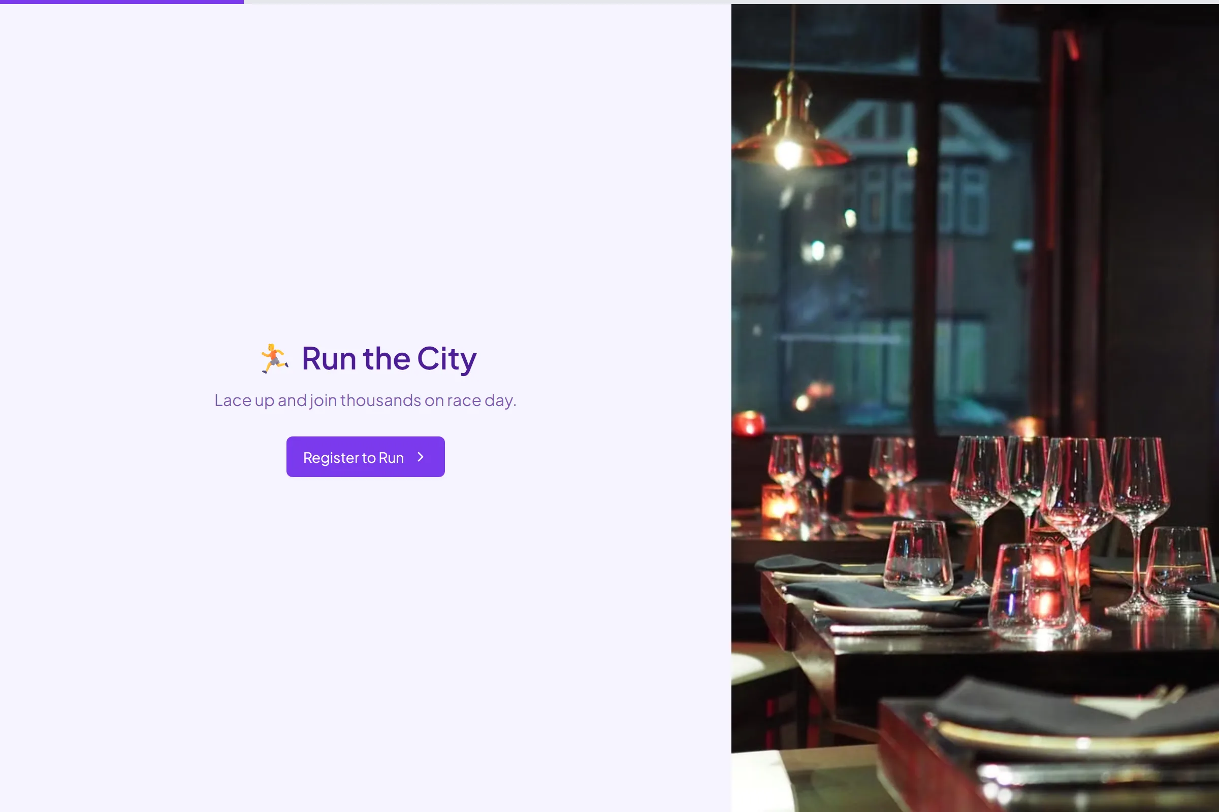 City Marathon & 5K Registration template preview