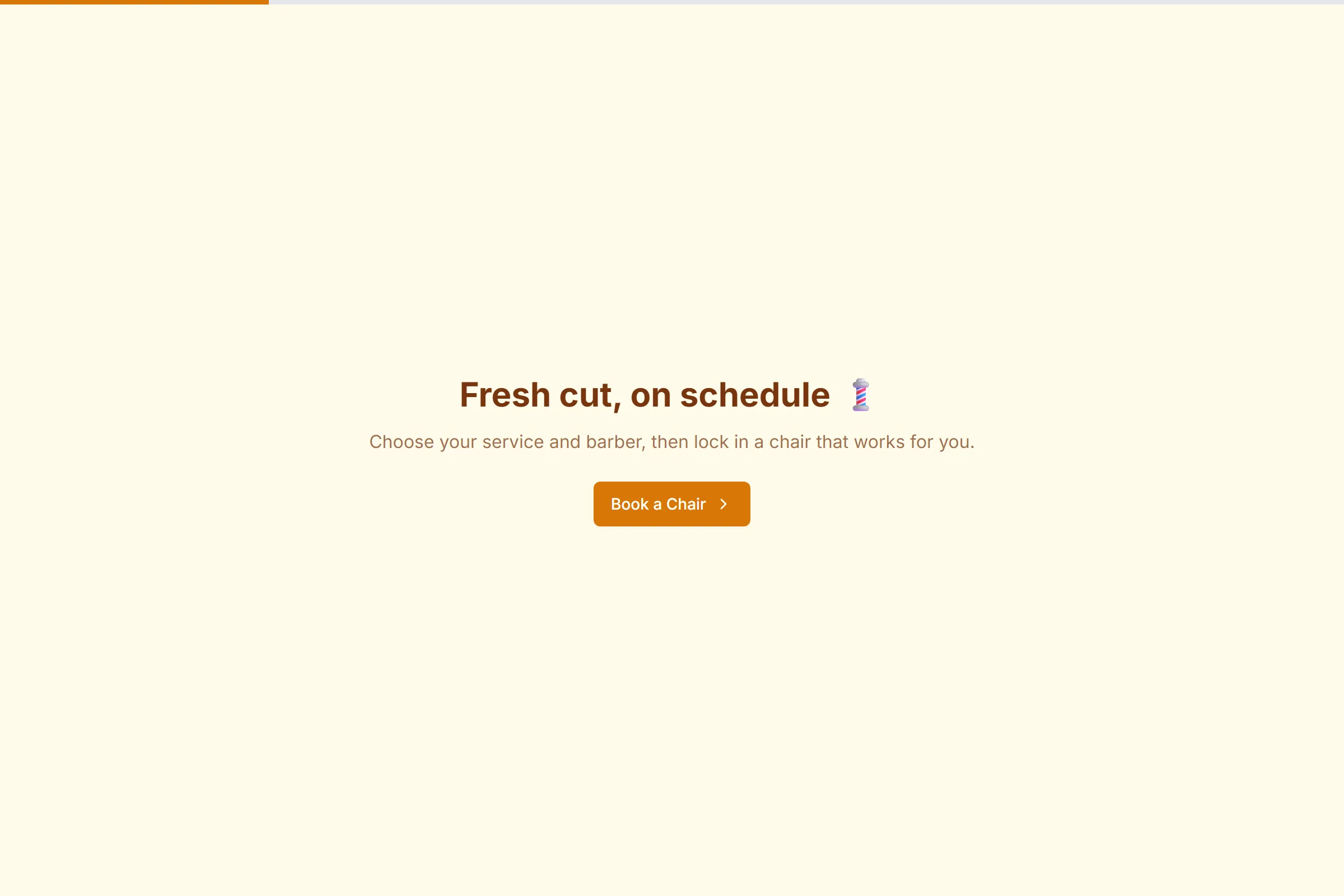 Classic Barbershop Booking template preview