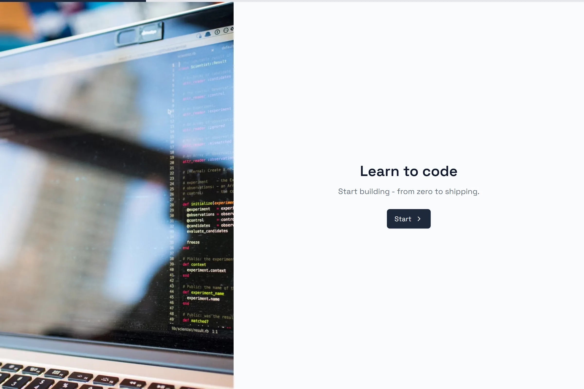 Coding Class Signup template preview