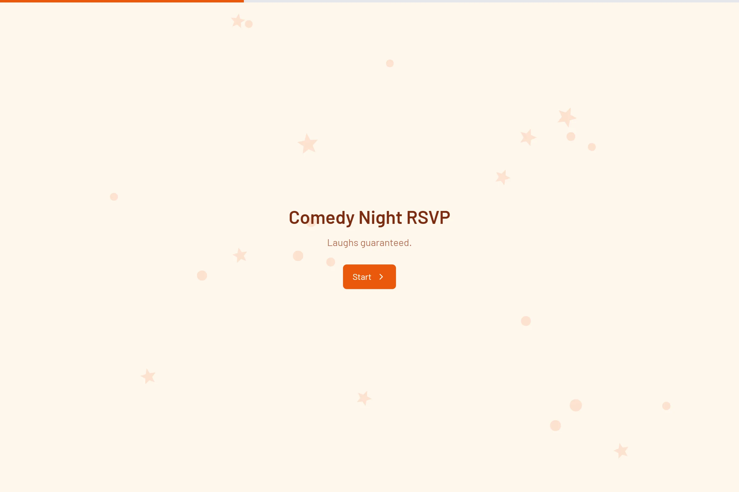 Comedy Night RSVP template preview
