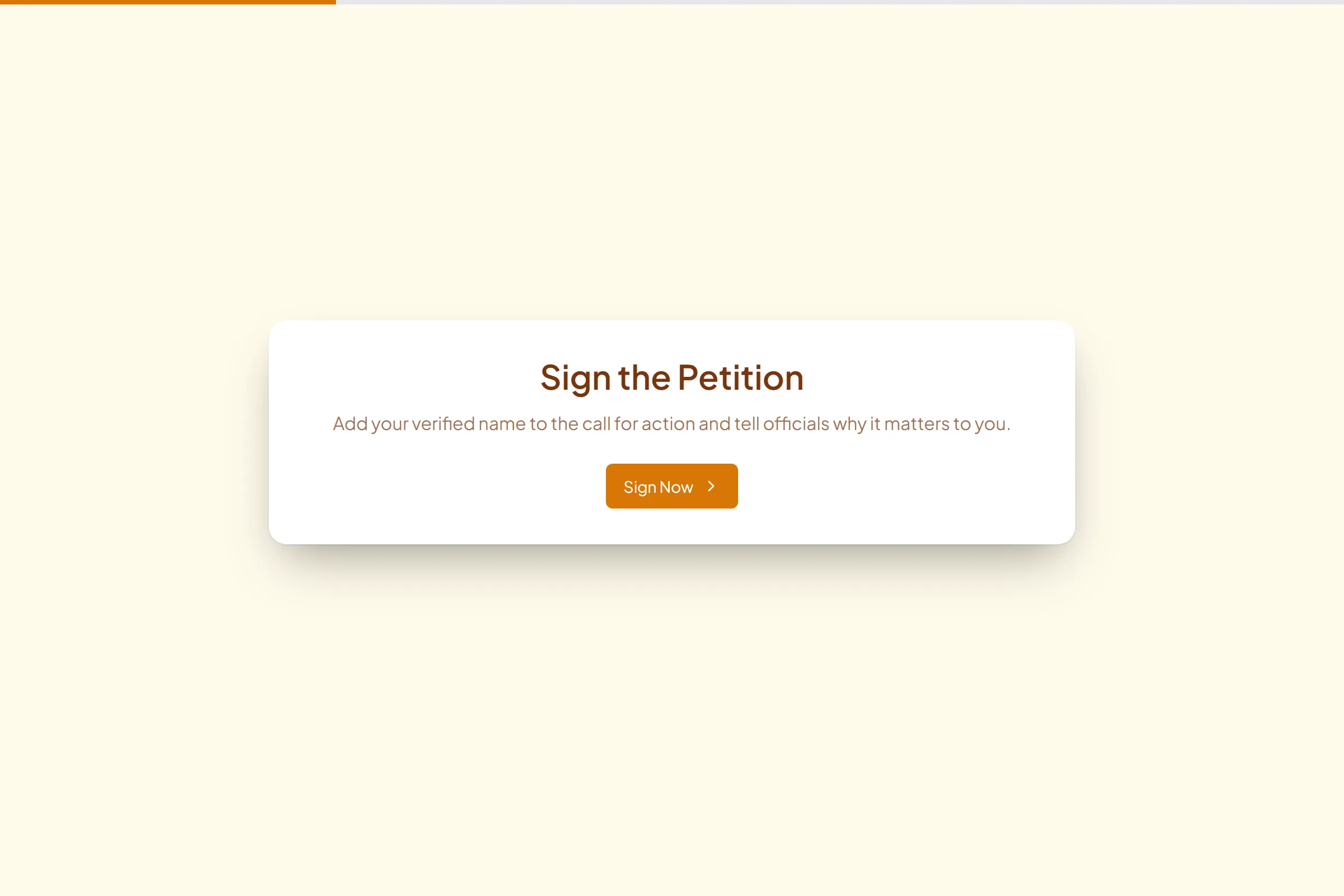 Community Petition template preview