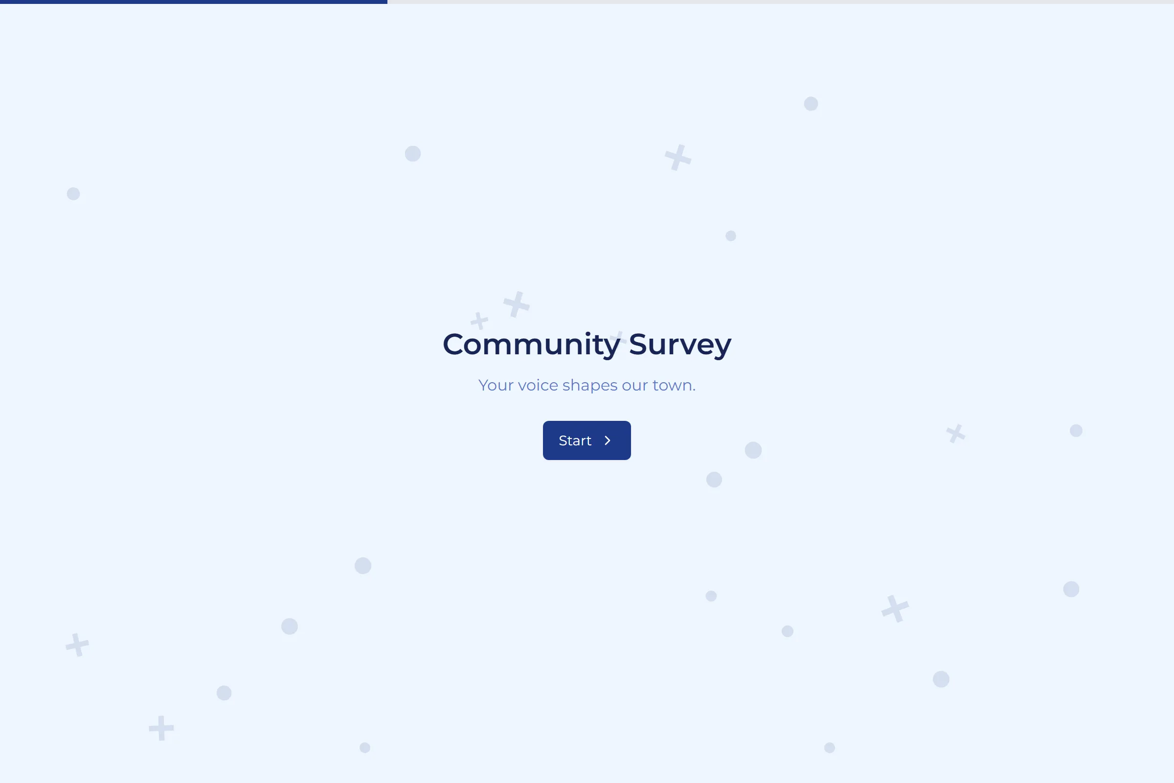 Community Survey template preview