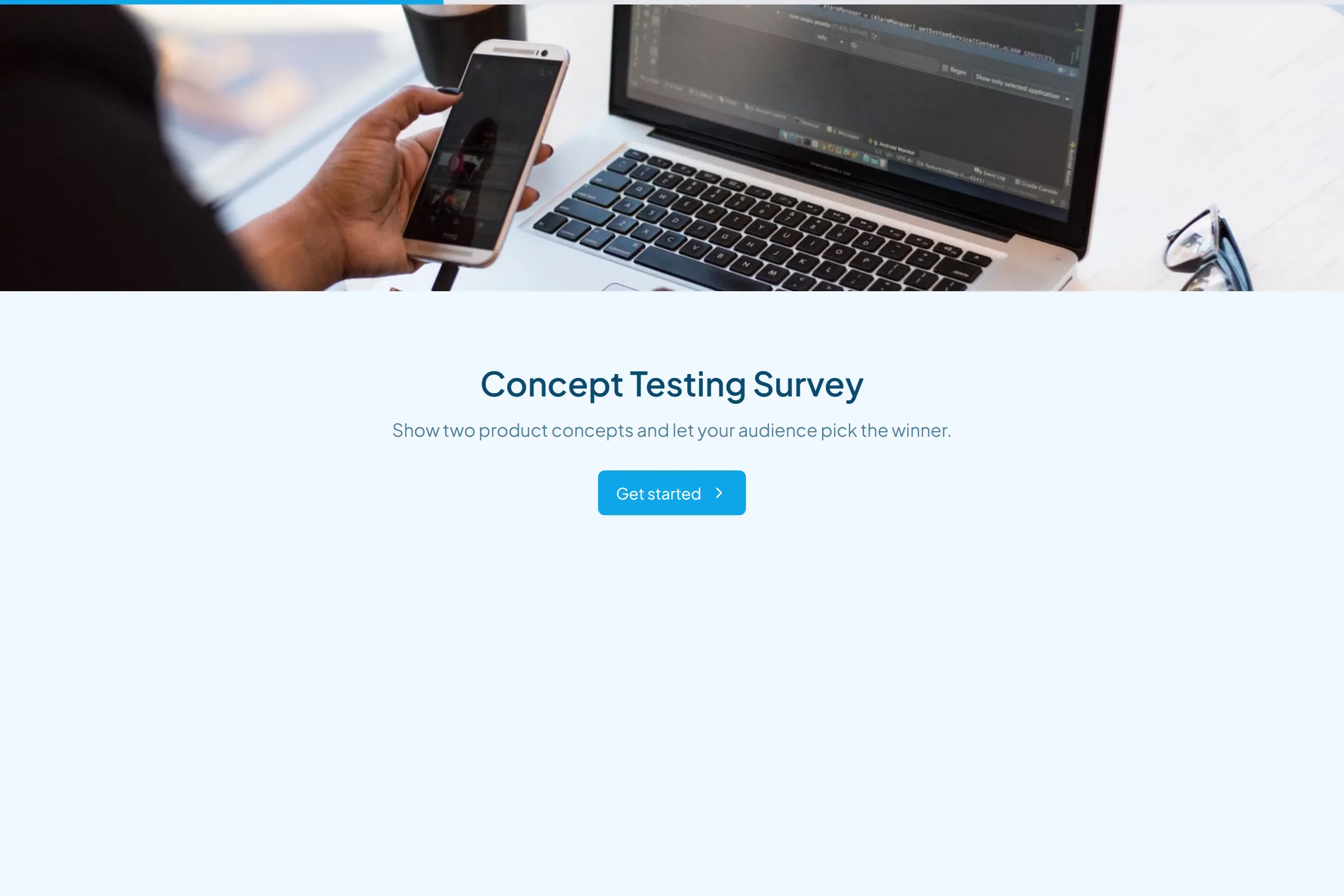 Concept Testing Survey template preview