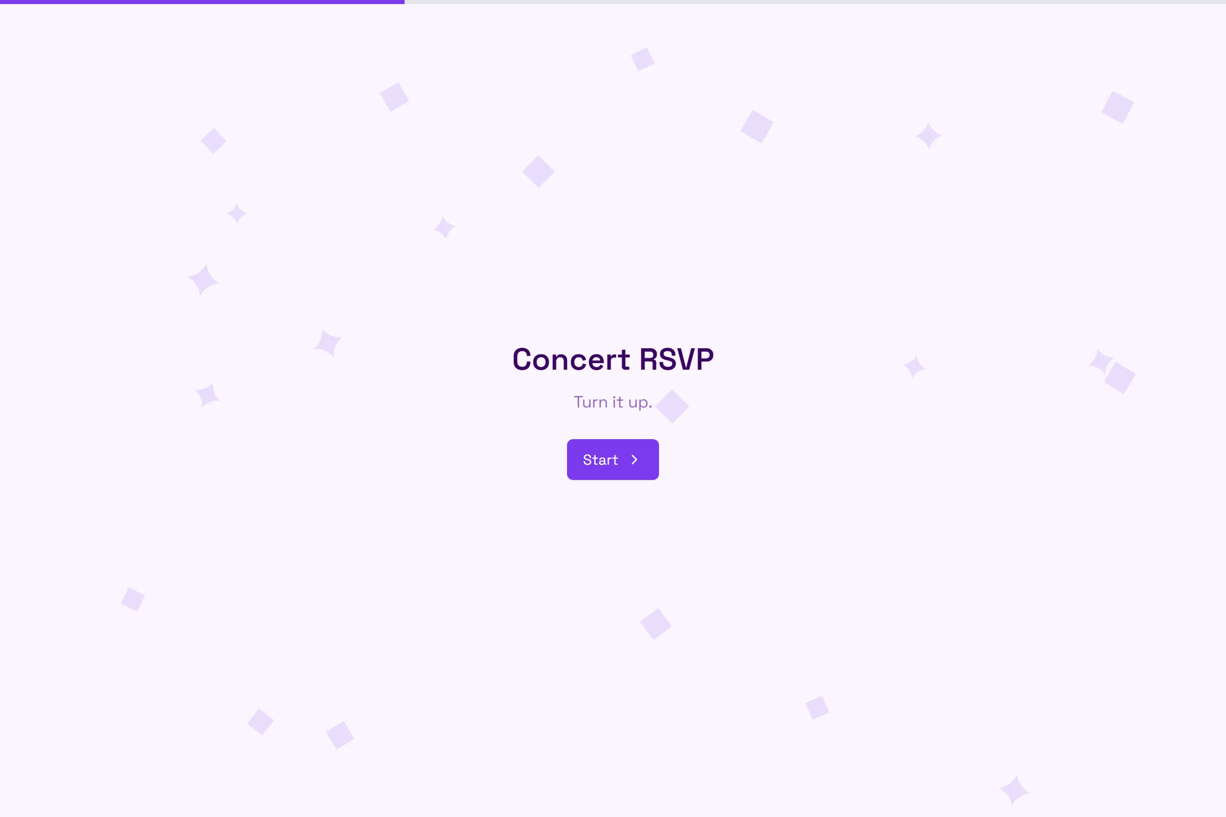 Concert RSVP template preview