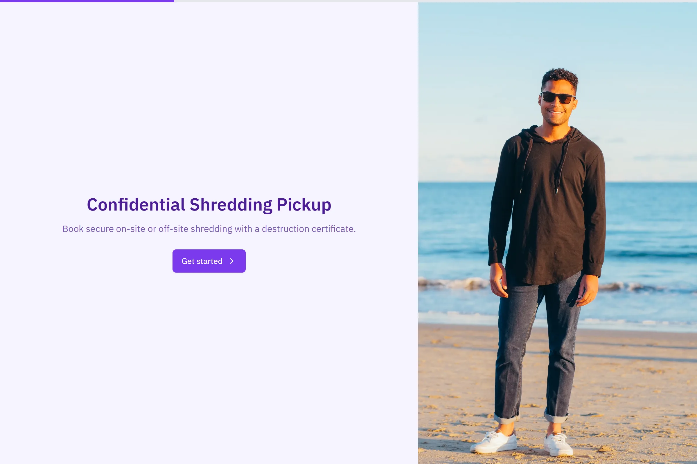 Confidential Shredding Pickup template preview