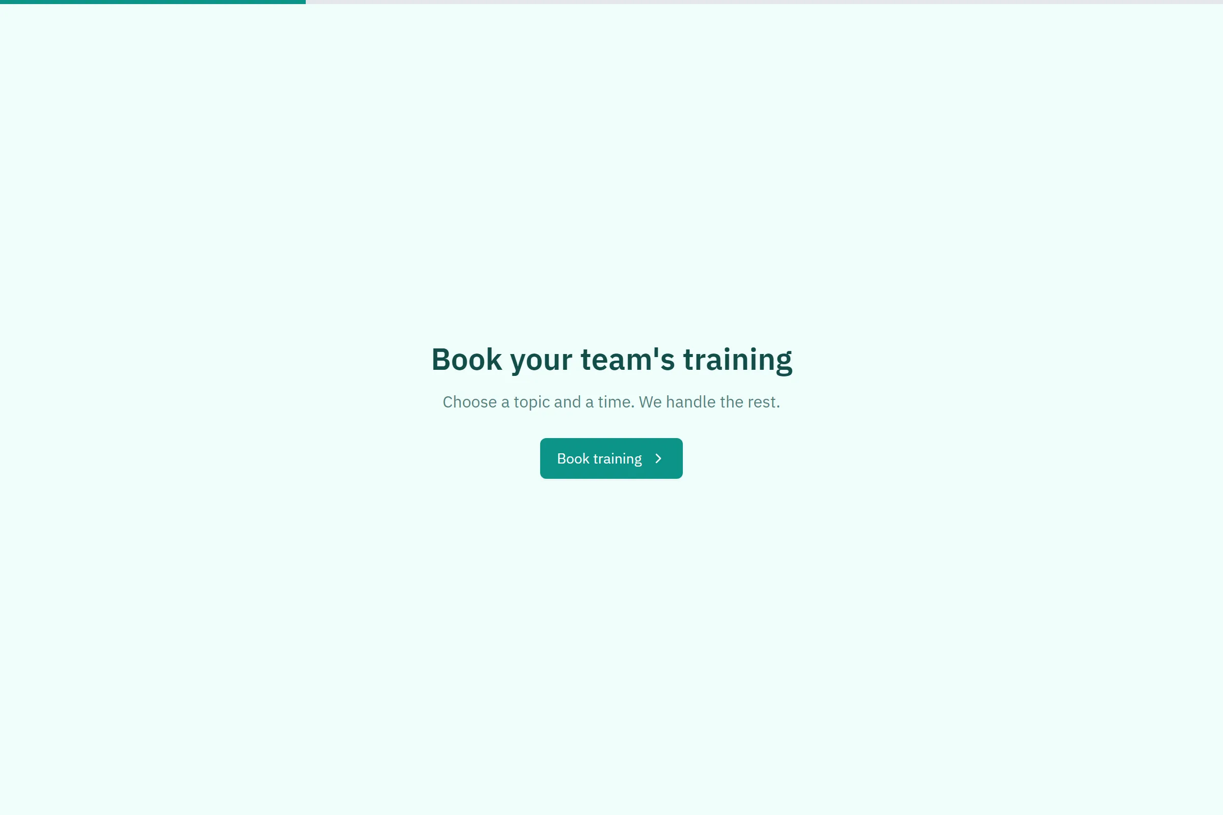 Corporate Training Booking template preview