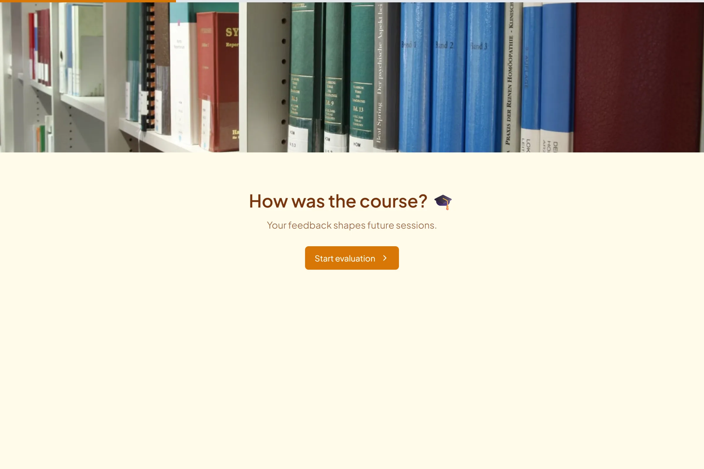 Course & Training Evaluation template preview