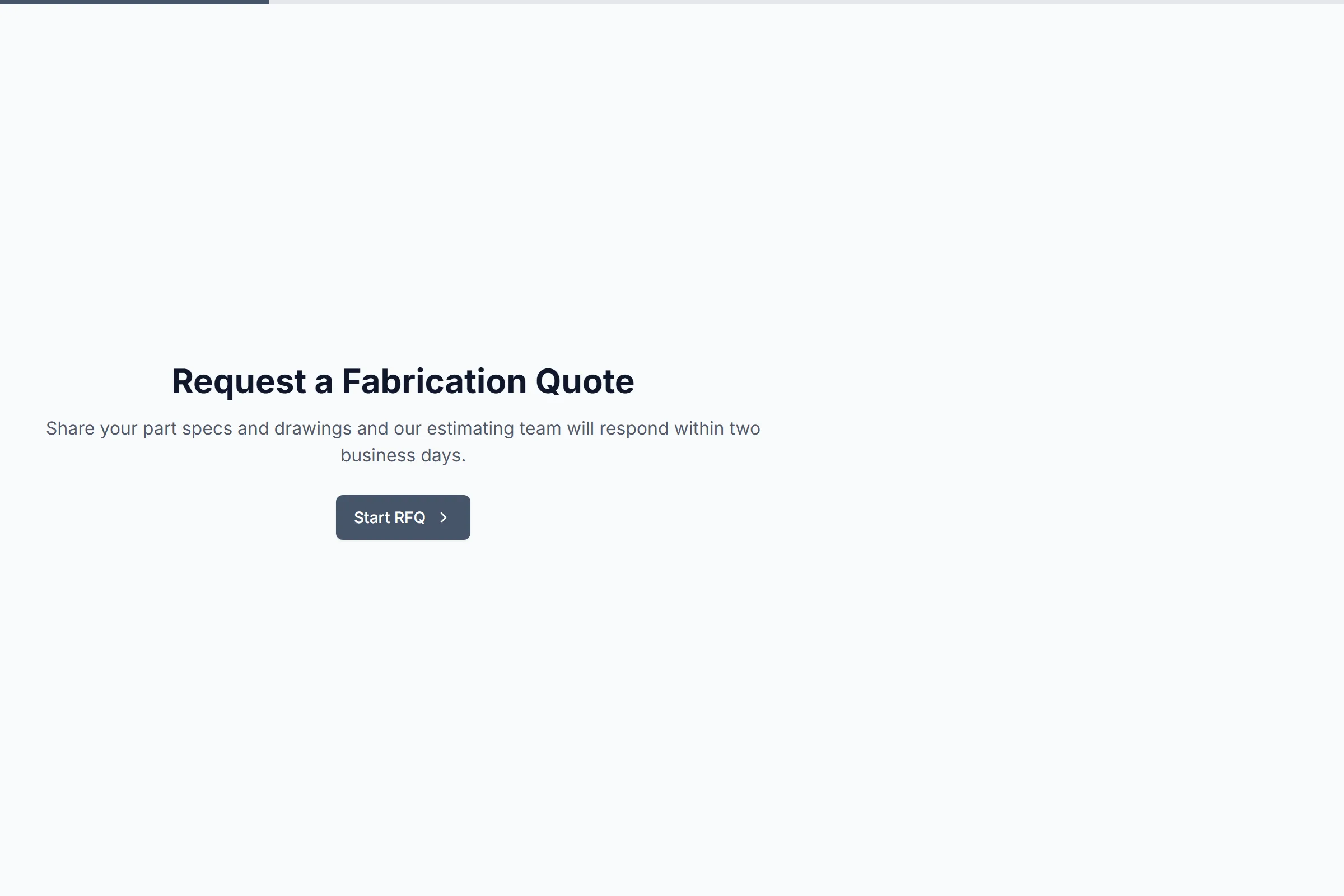 Custom Fabrication RFQ template preview