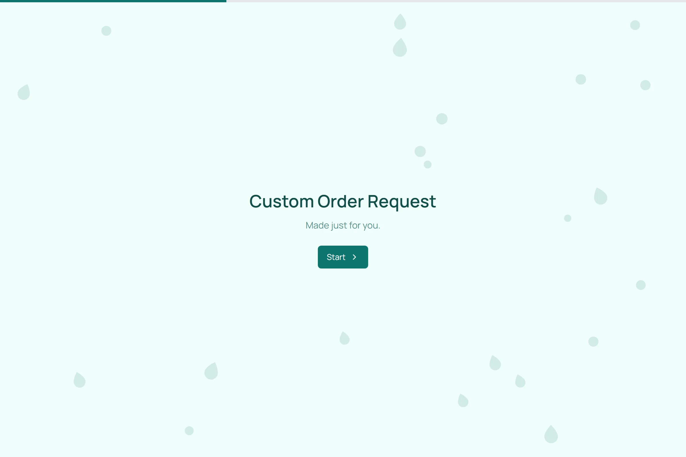 Custom Order Request template preview