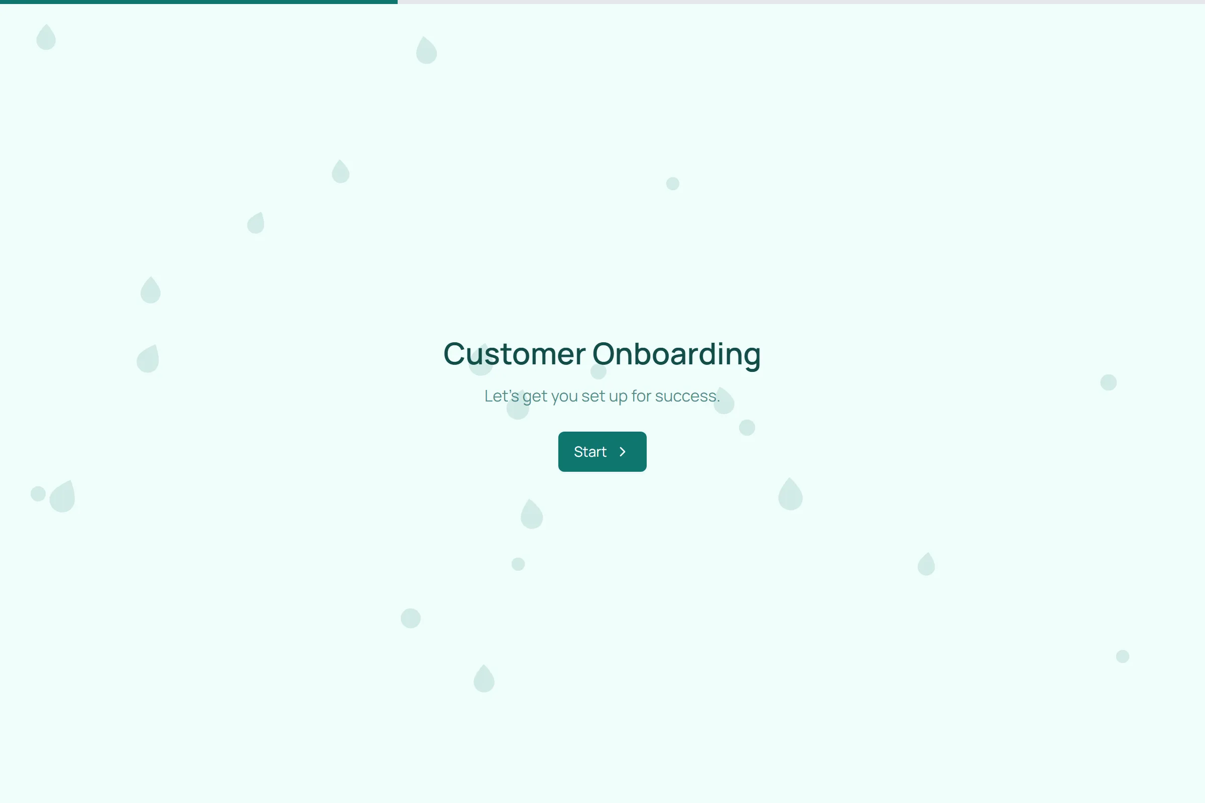 Customer Onboarding template preview