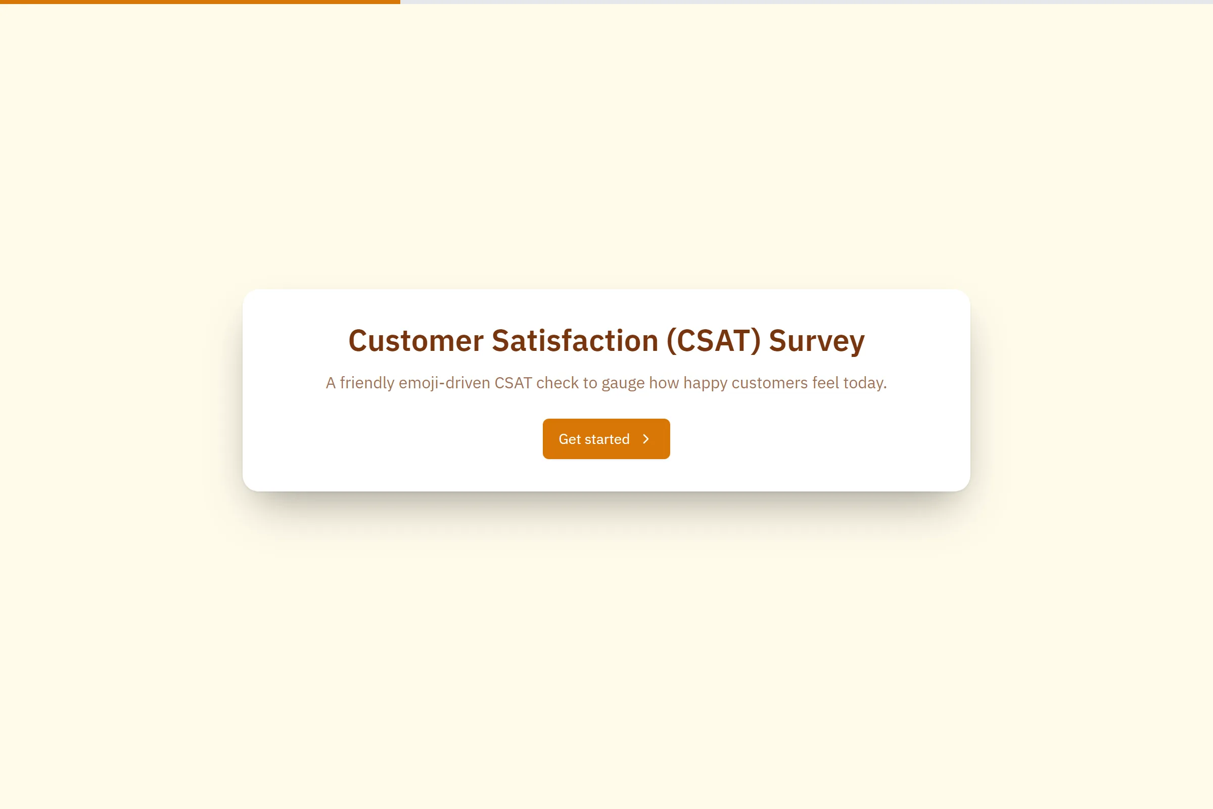 Customer Satisfaction (CSAT) Survey template preview