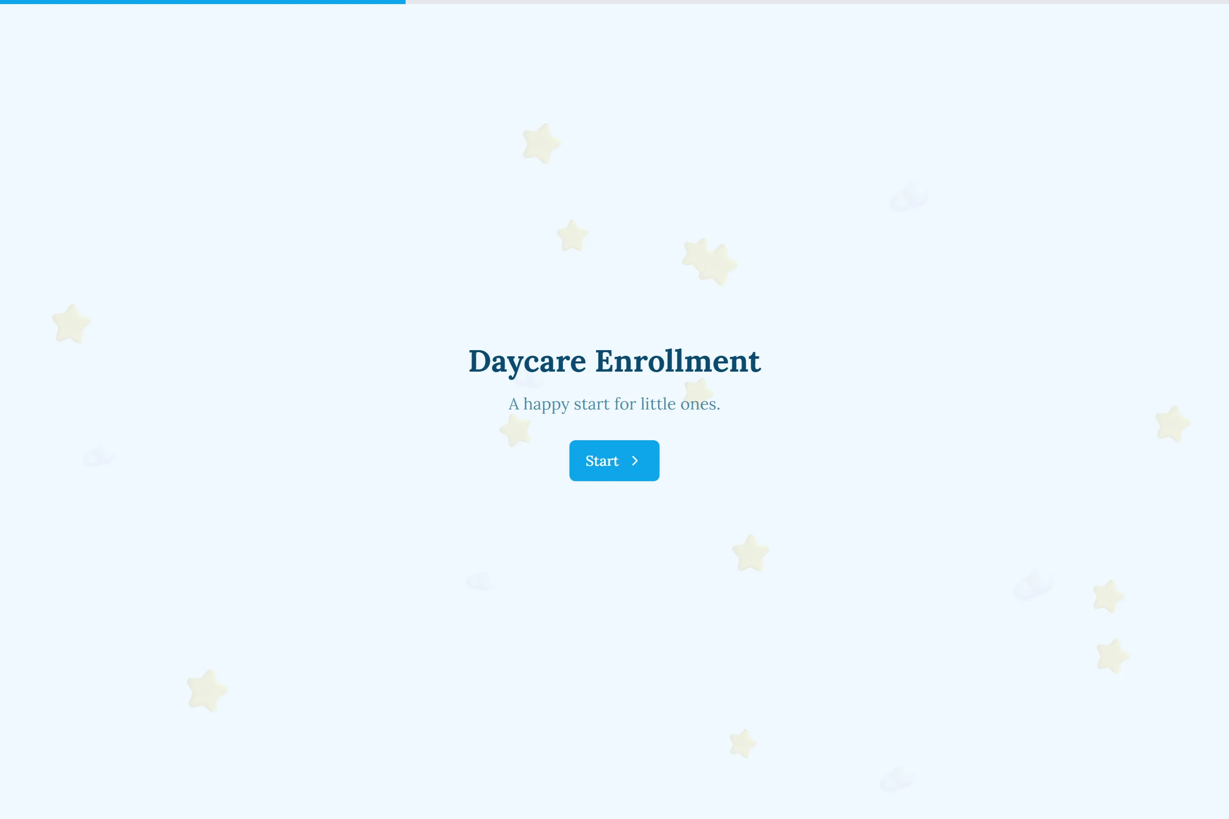 Daycare Enrollment template preview