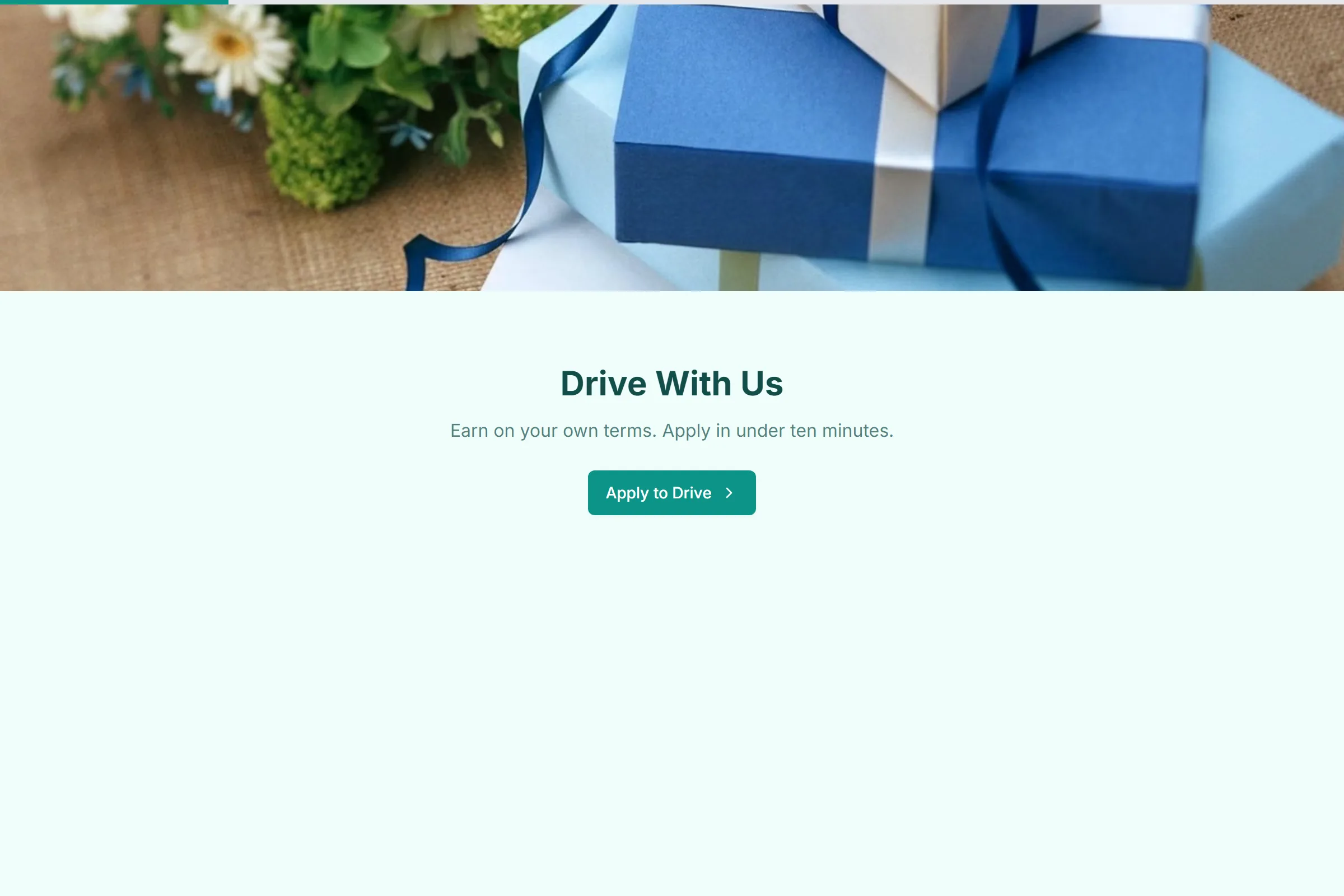 Delivery Driver Application template preview