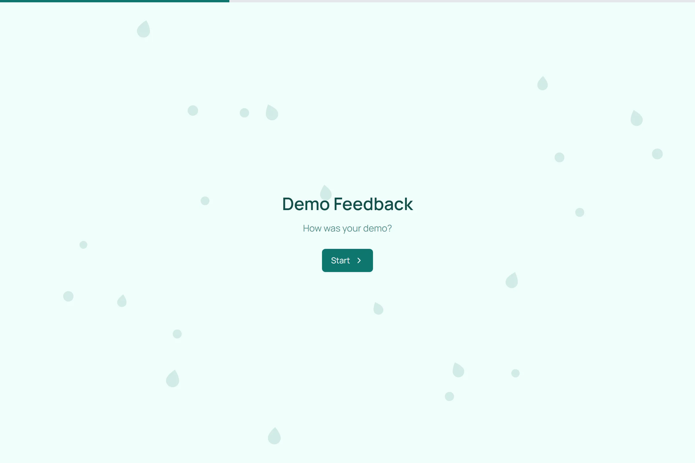Demo Feedback template preview