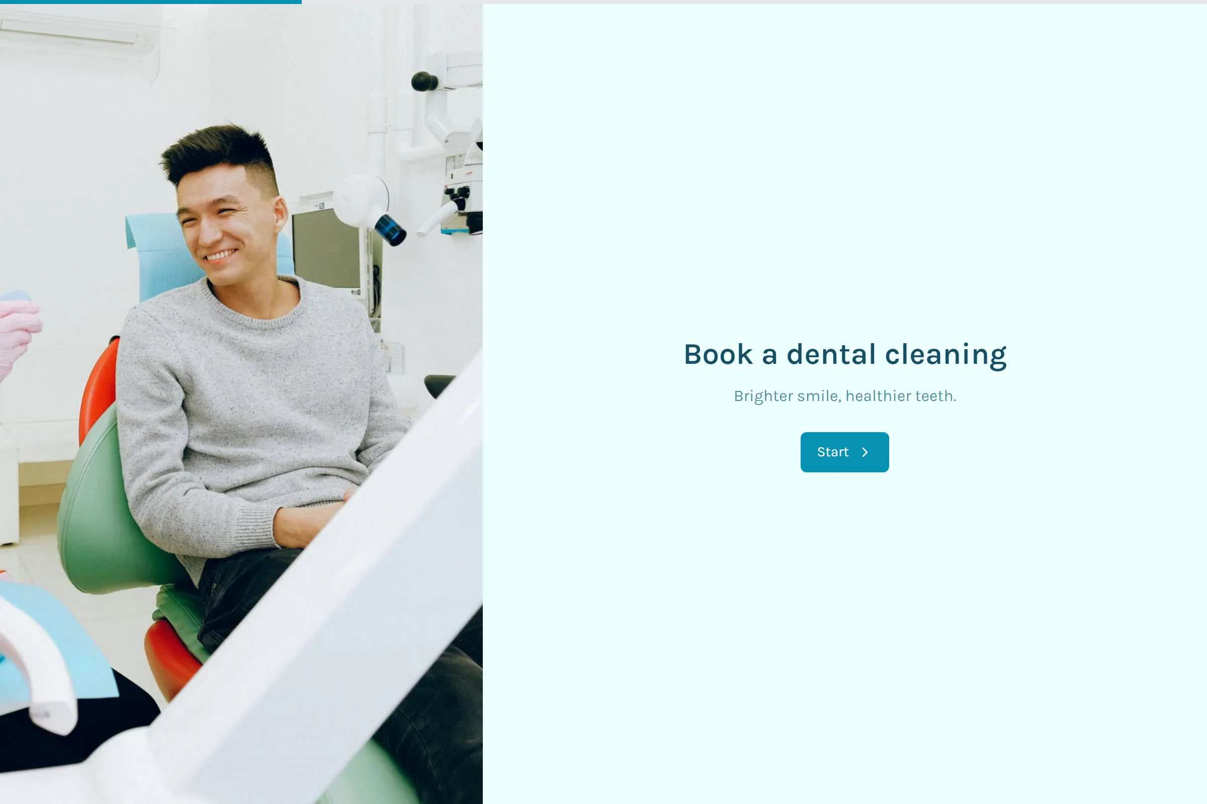 Dental Cleaning Booking template preview
