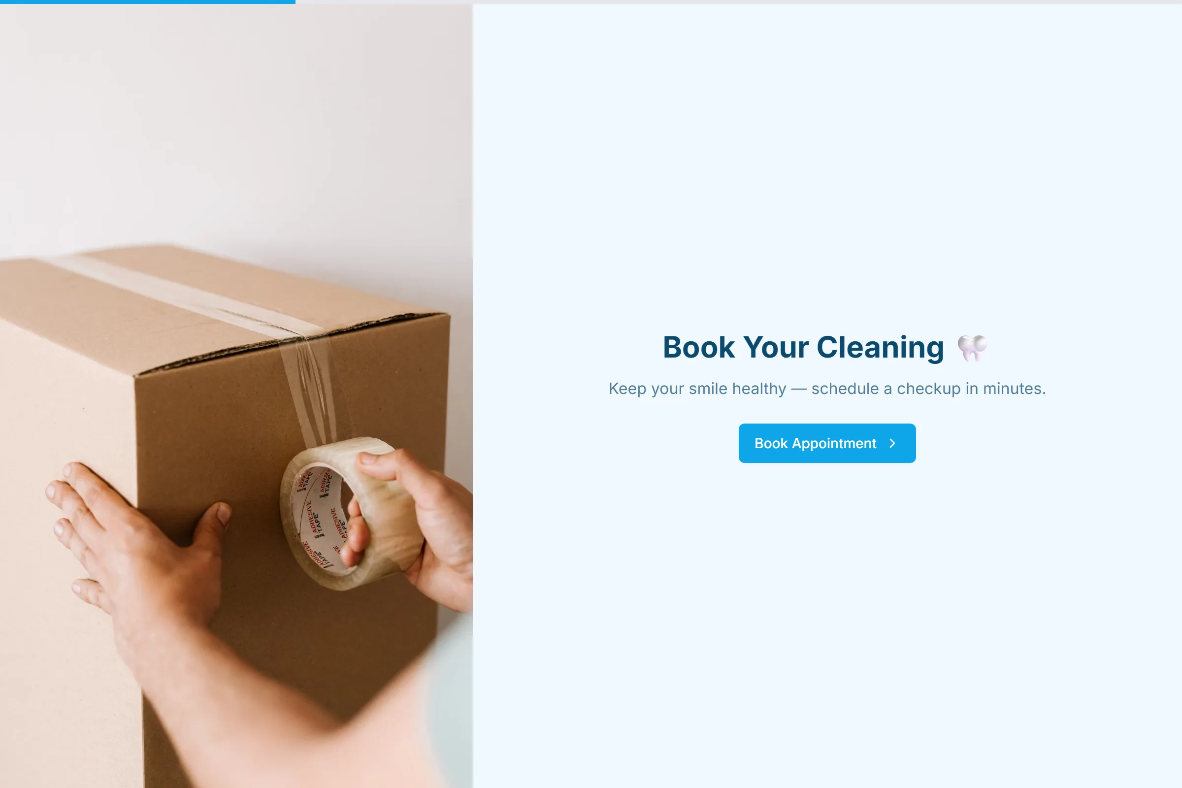 Dental Hygiene Checkup Booking template preview