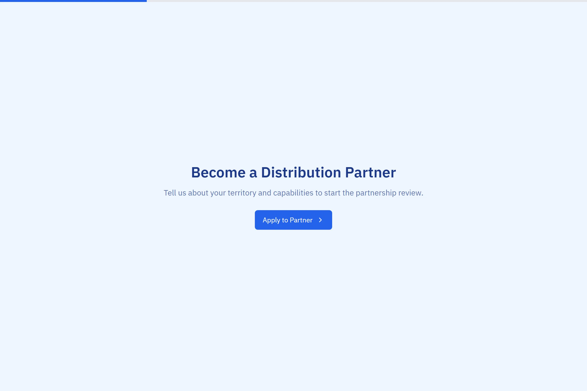 Distributor & Reseller Application template preview