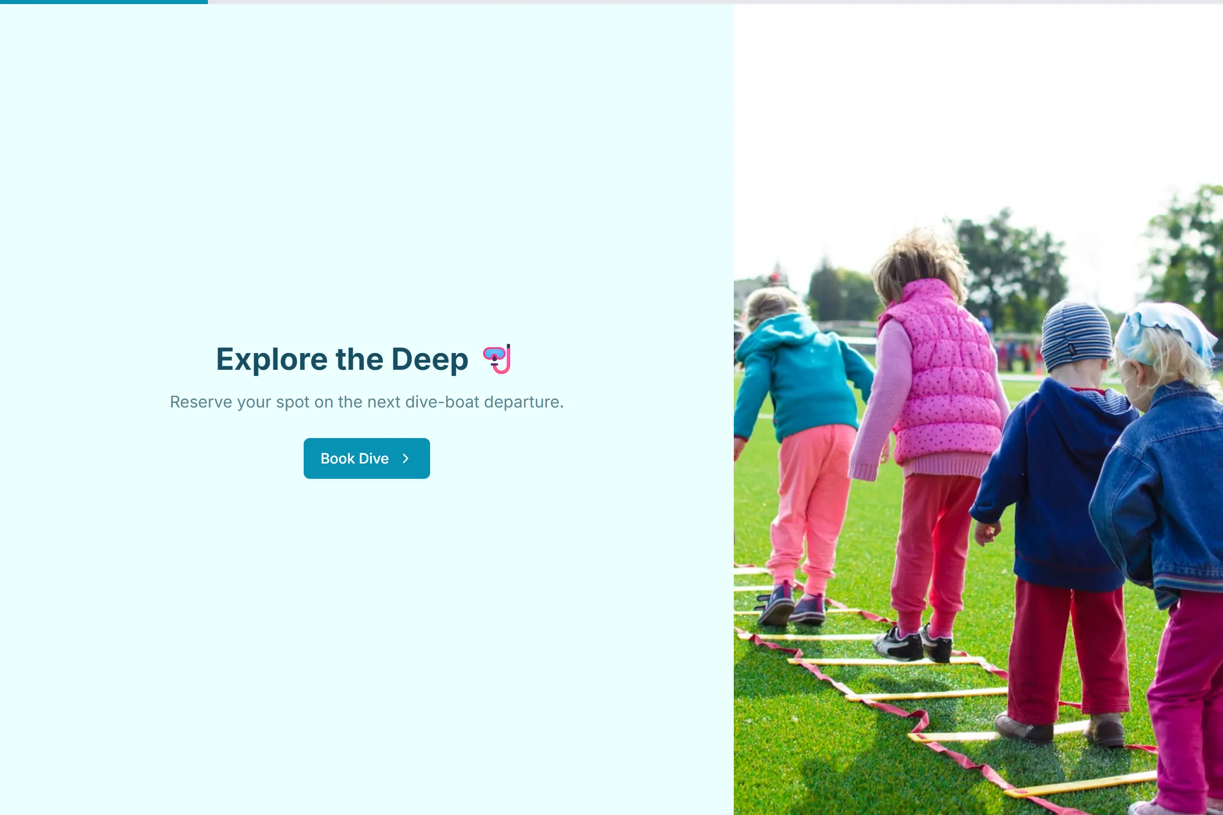 Dive-Boat Trip Booking template preview