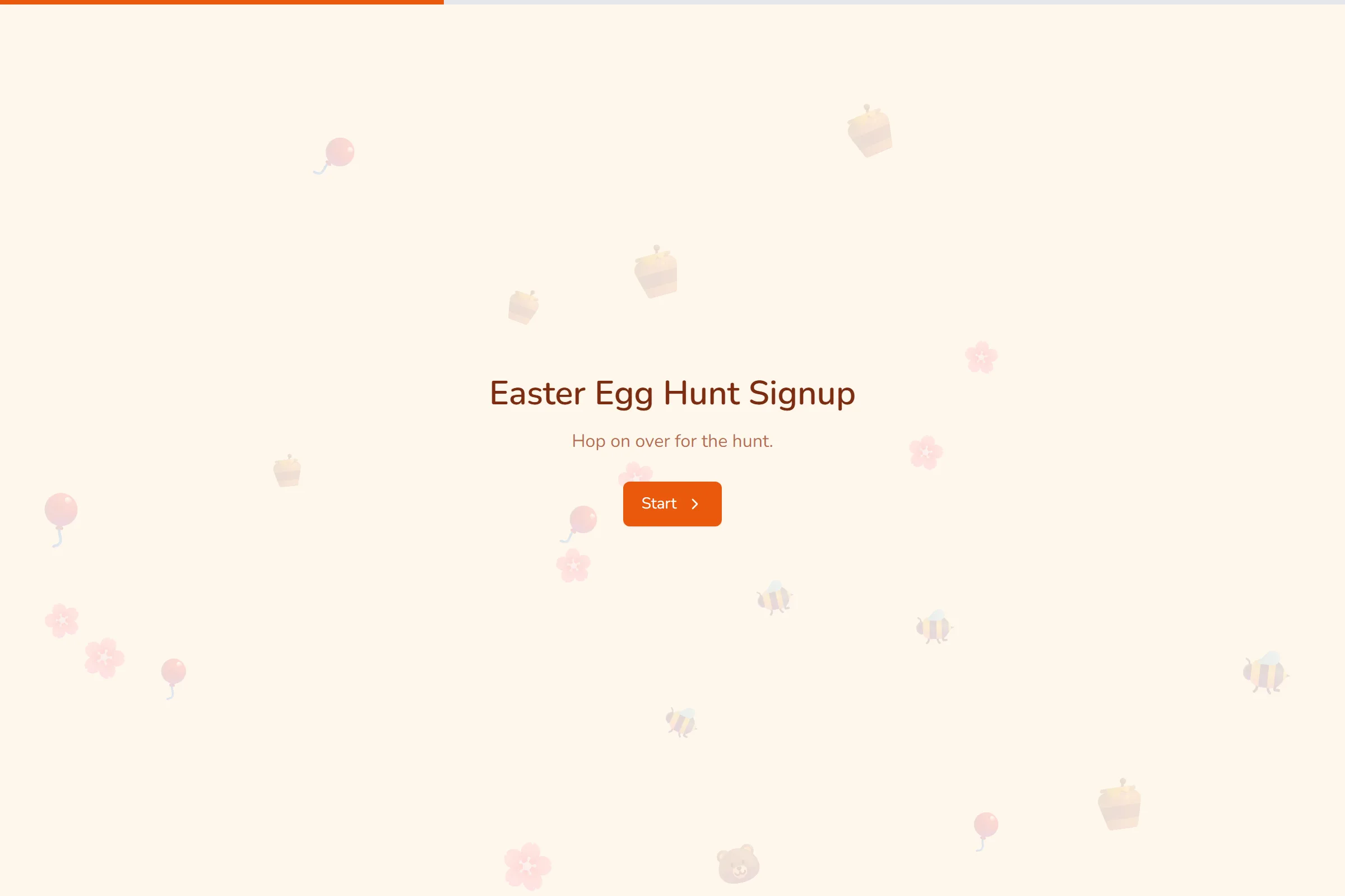 Easter Egg Hunt Signup template preview