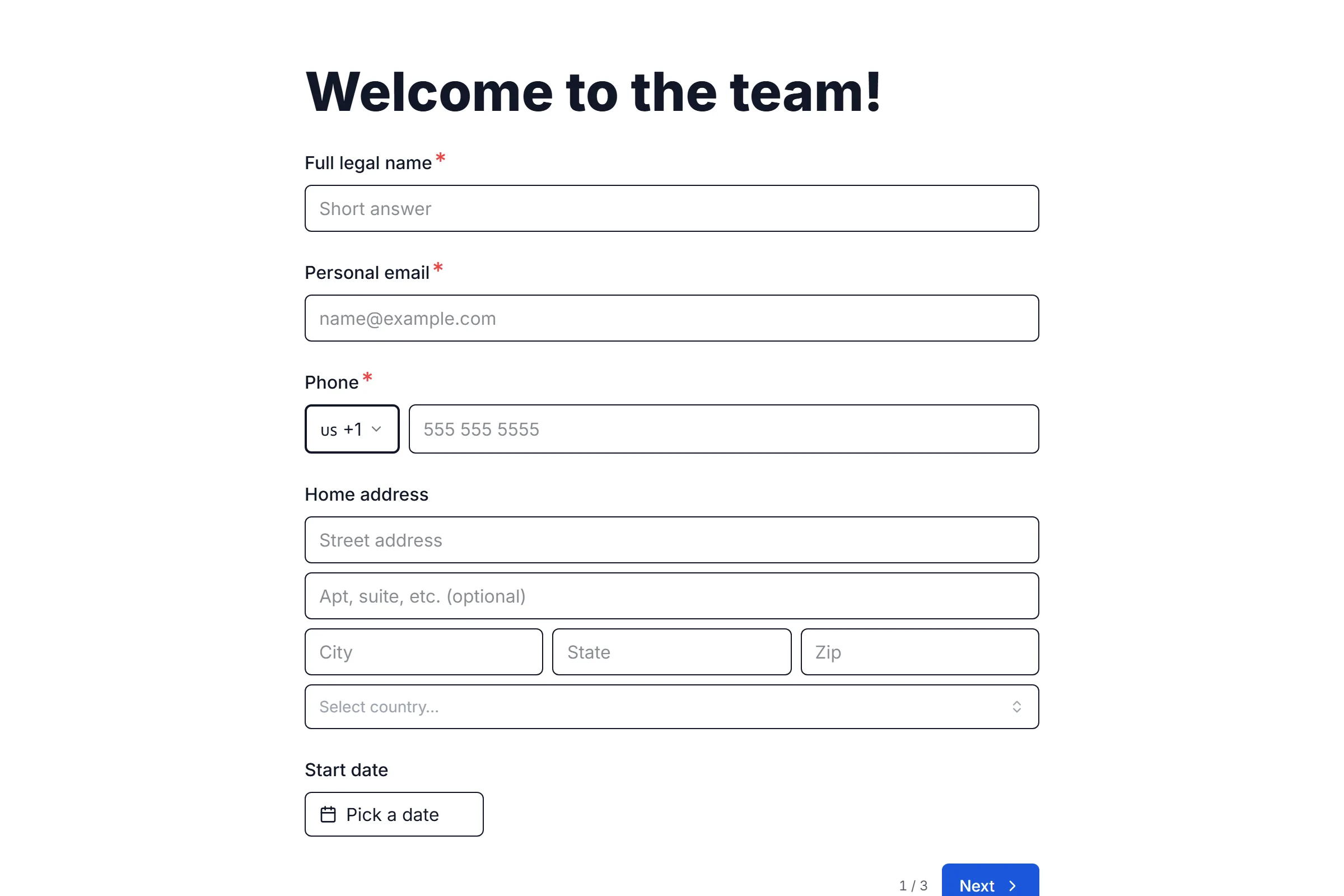 Employee Onboarding preview