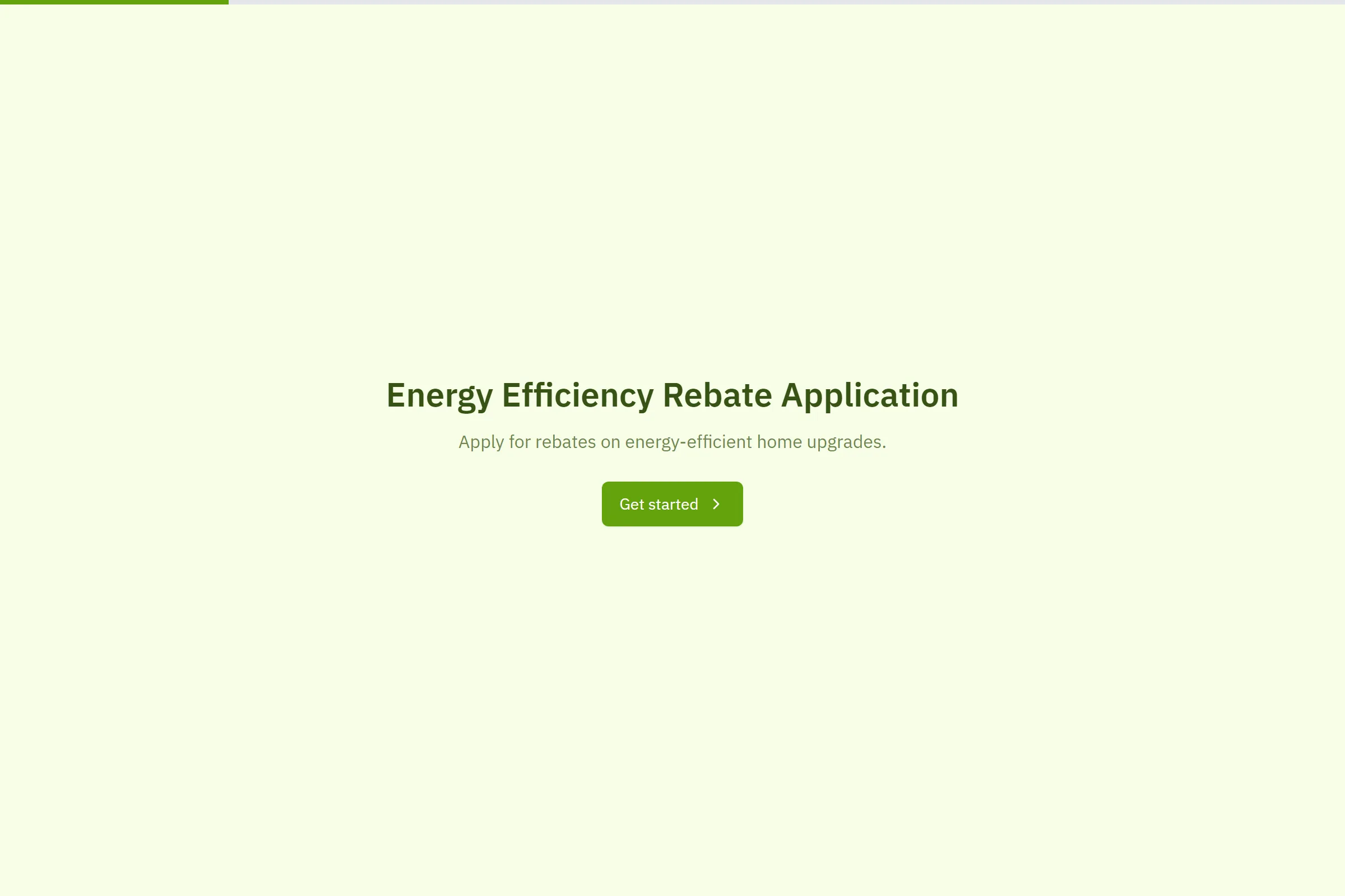Energy Efficiency Rebate Application template preview