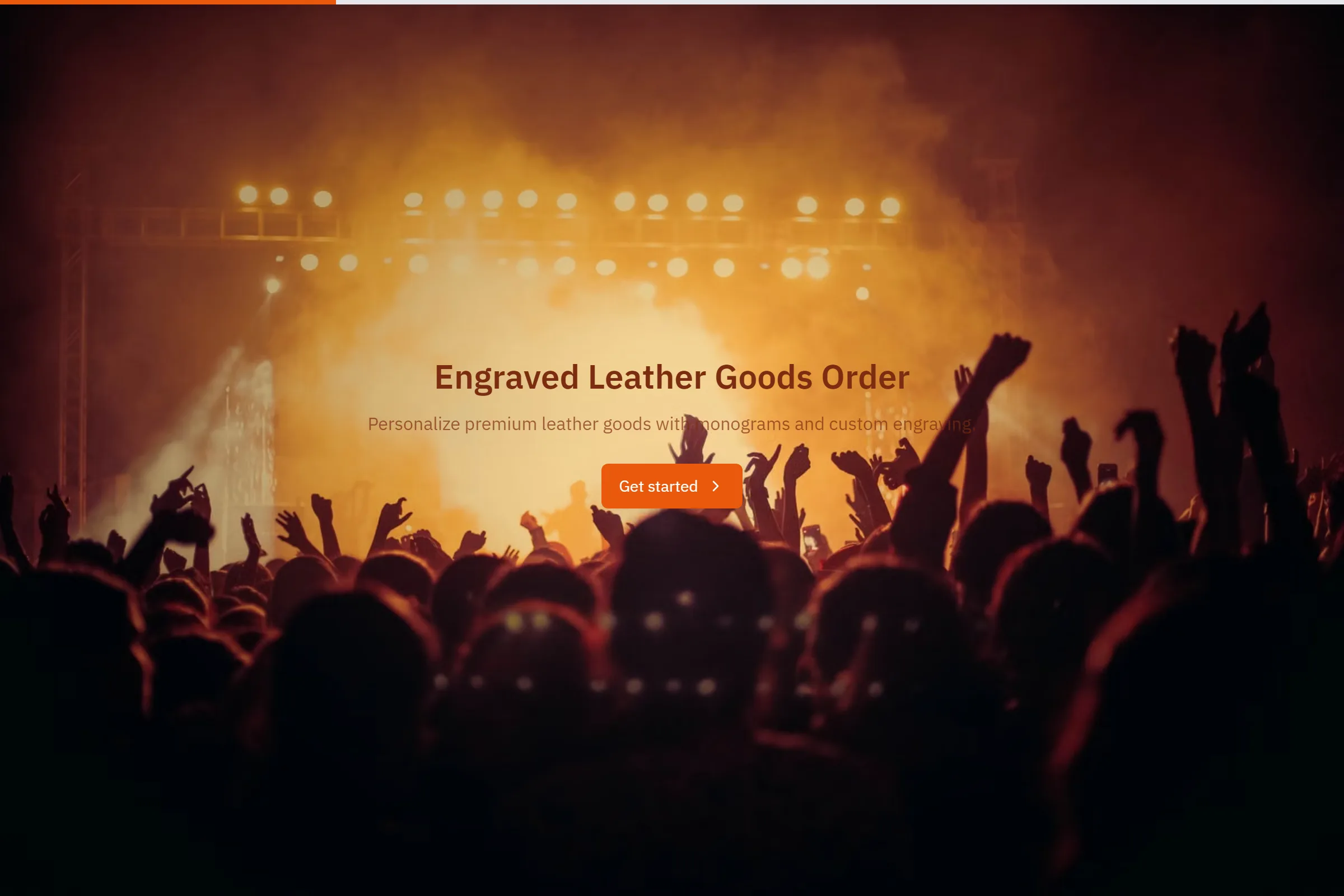 Engraved Leather Goods Order template preview