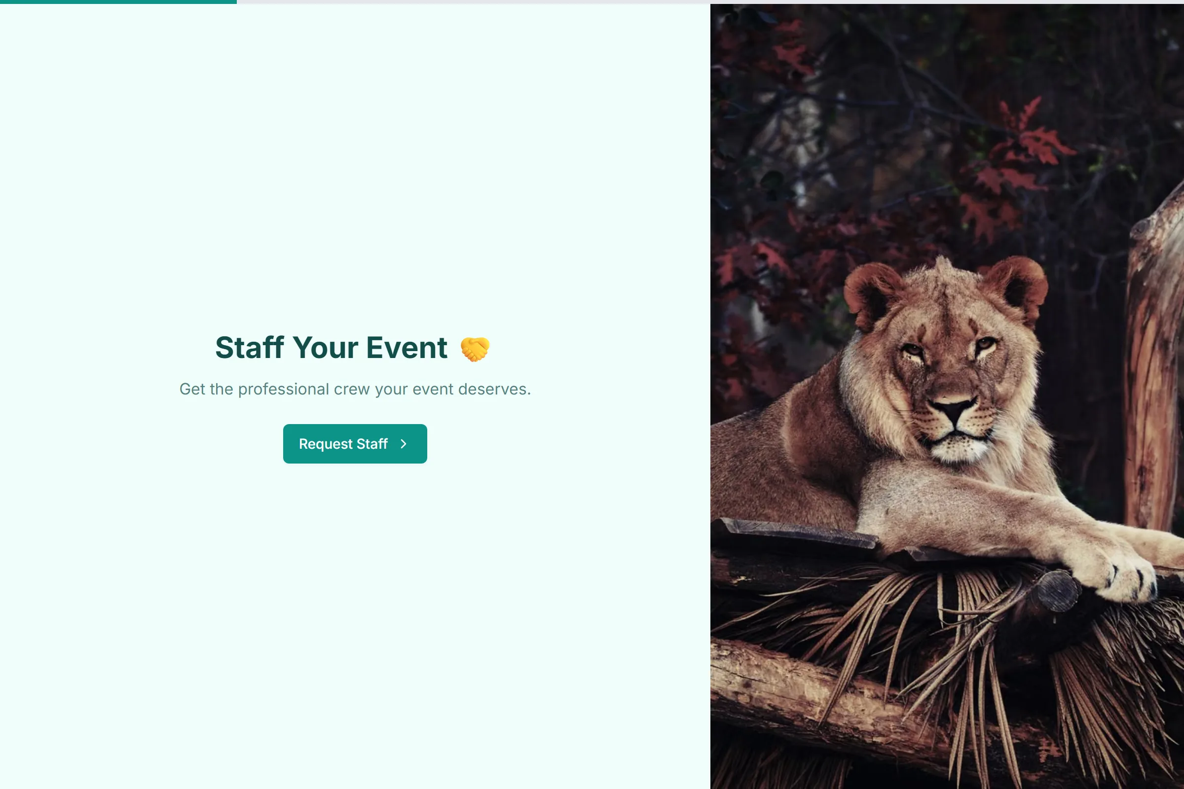 Event Staffing Request template preview