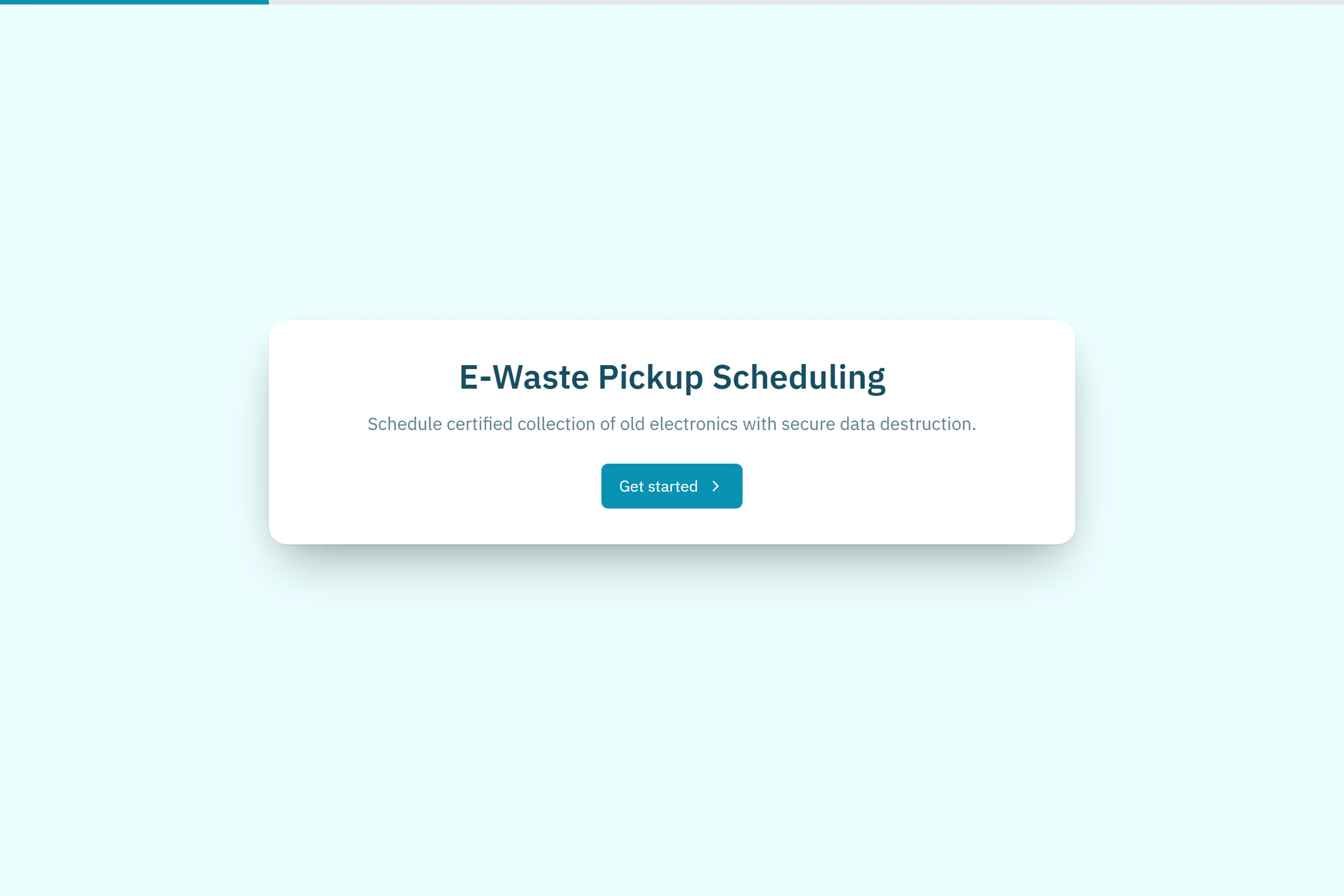 E-Waste Pickup Scheduling preview