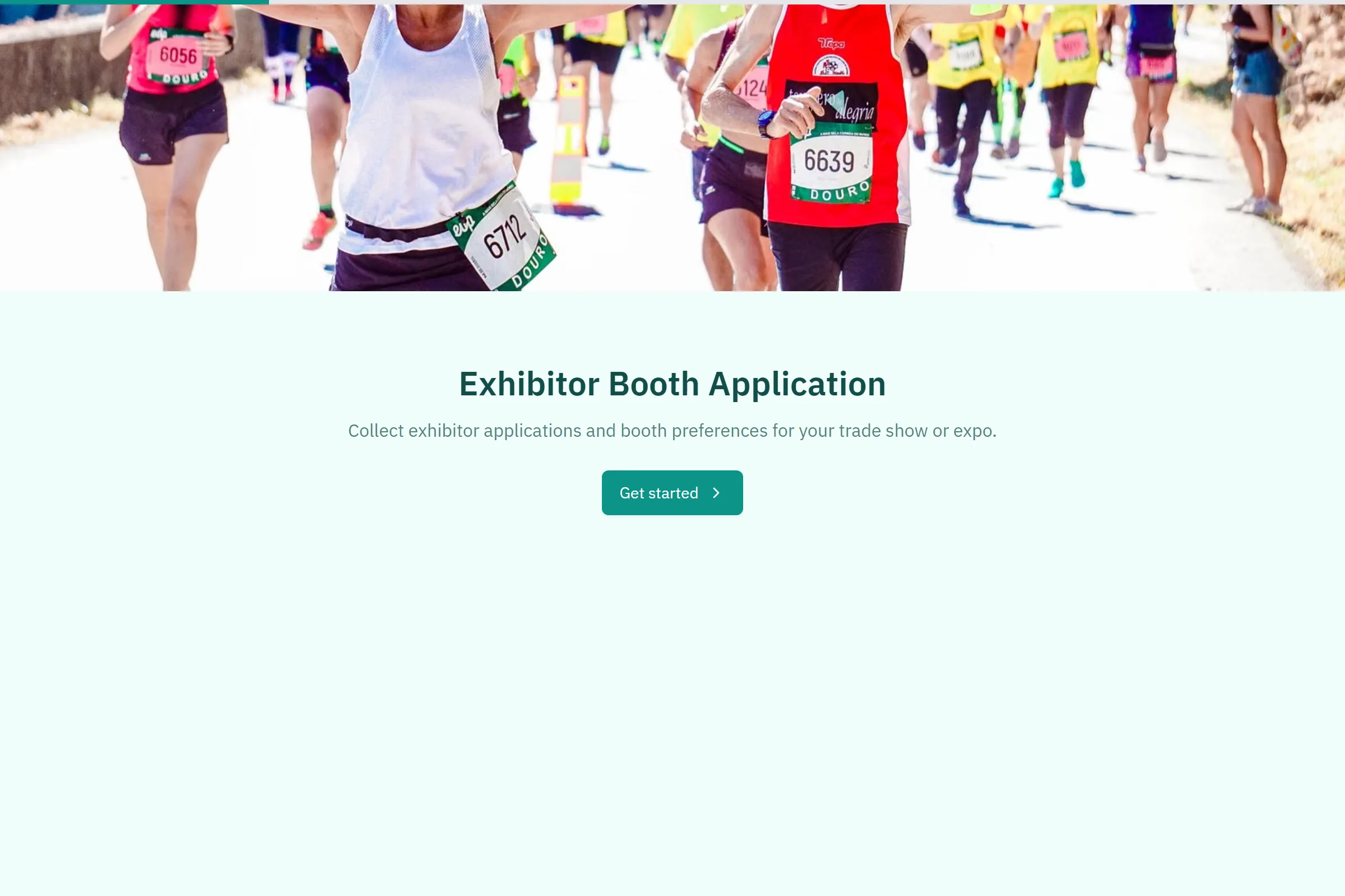 Exhibitor Booth Application template preview